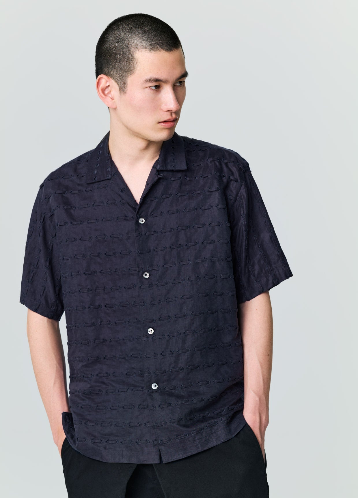 Haat ISSEY MIYAKE ランダム プリーツ シャツ チェック HaaT LOOK 14 