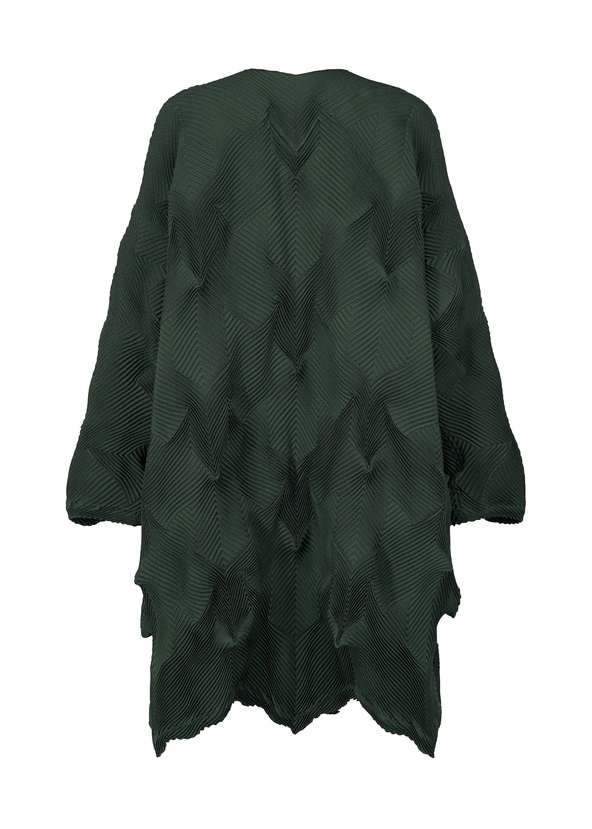 A detail shot of the A-POC ABLE ISSEY MIYAKE TYPE O 017 coat.