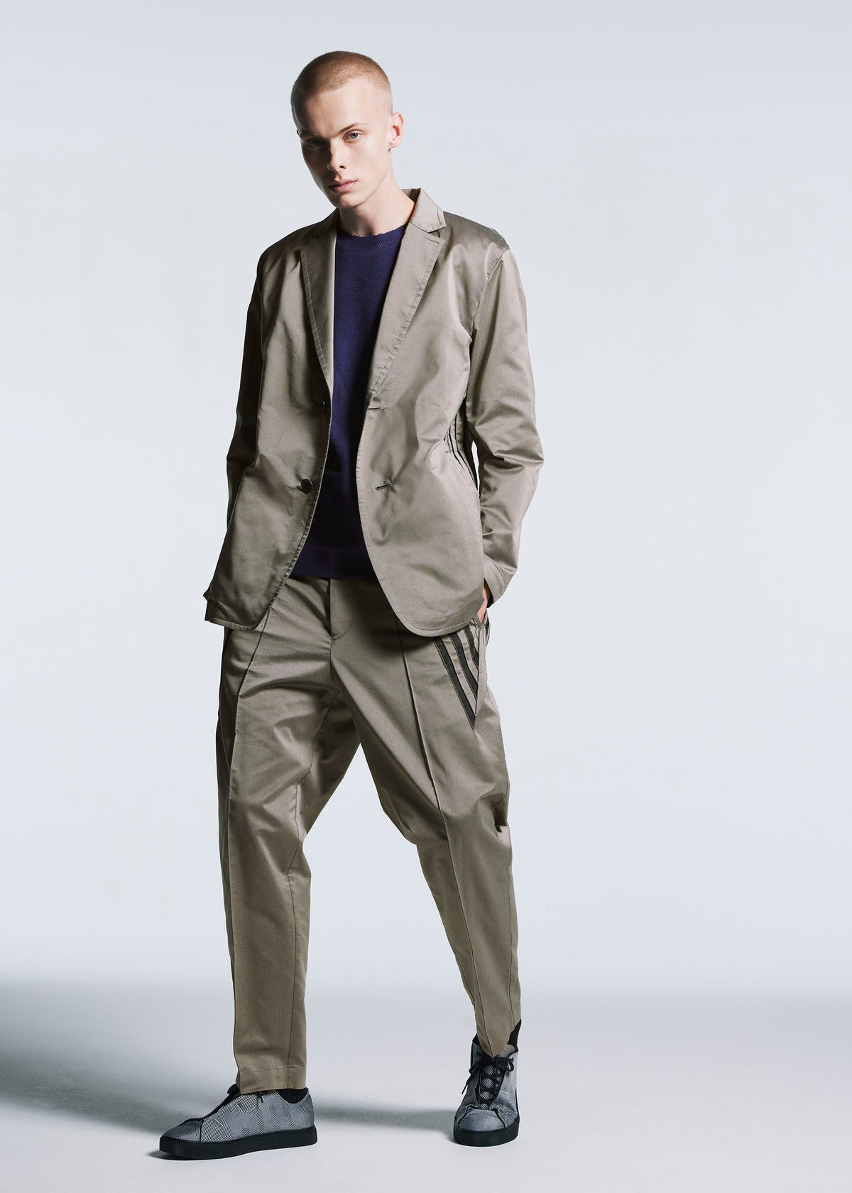 A model wears the A-POC ABLE ISSEY MIYAKE TYPE S 001 2 jacket.