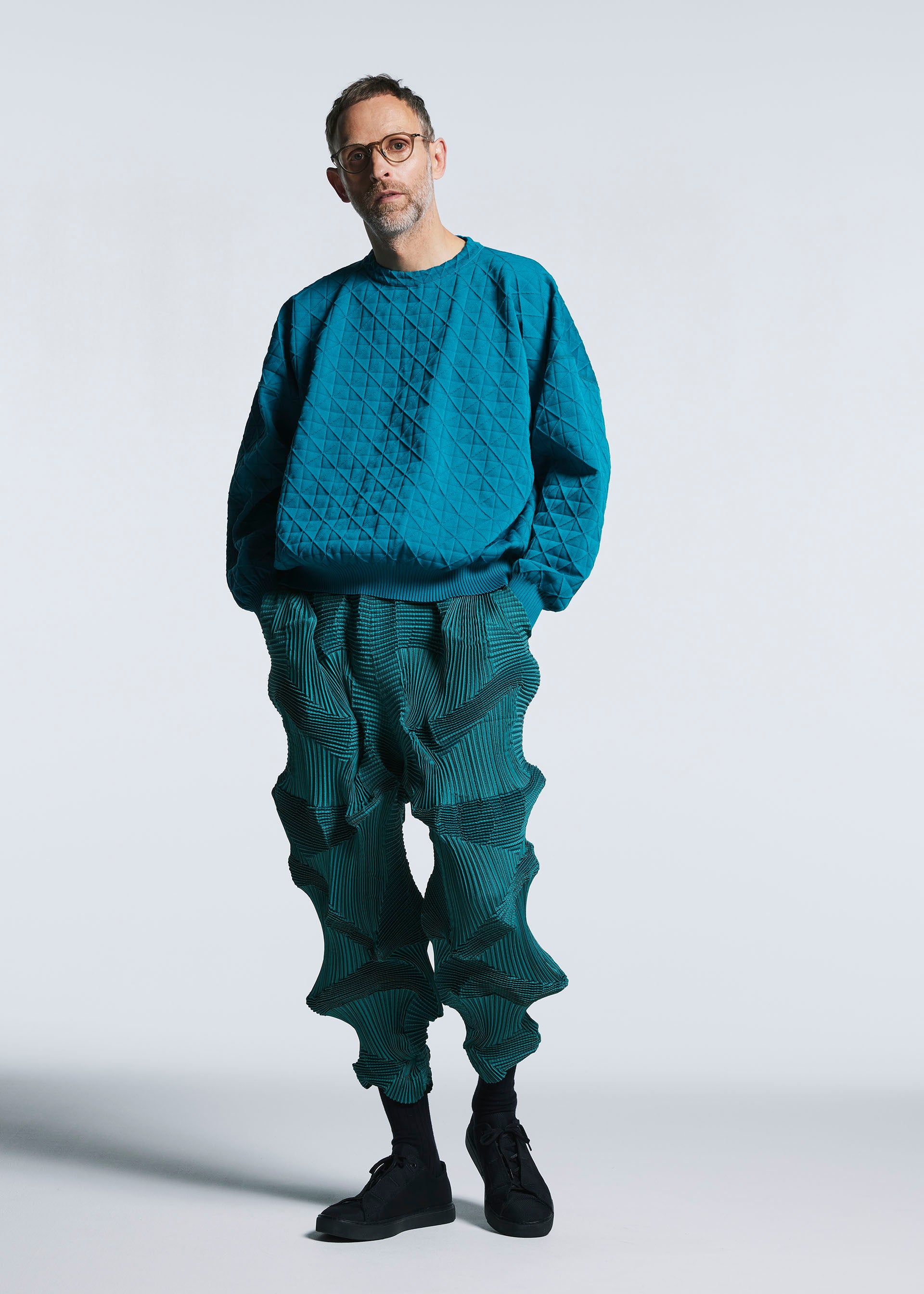TYPE-K 004 Top Turquoise Blue
