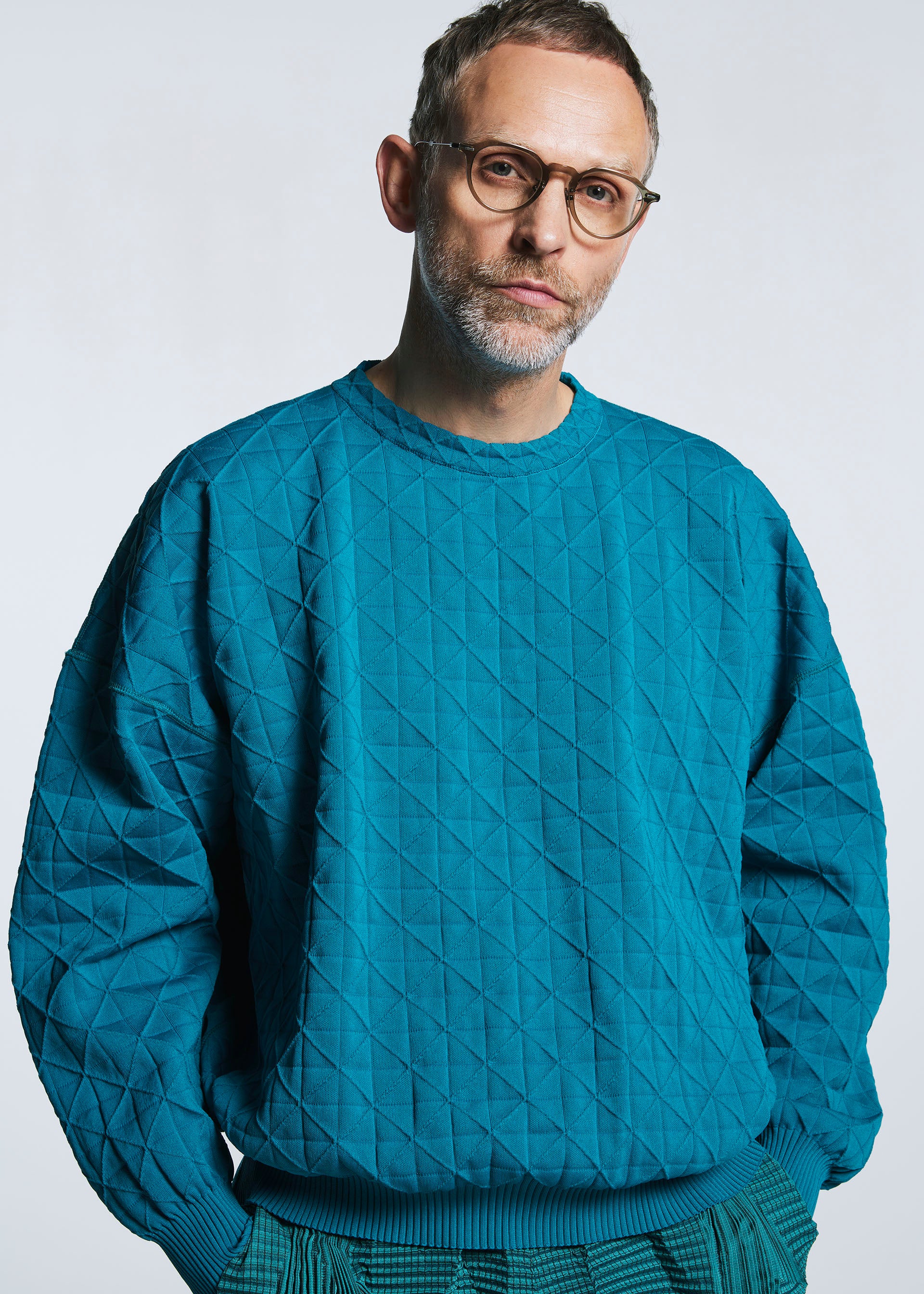 TYPE-K 004 Top Turquoise Blue