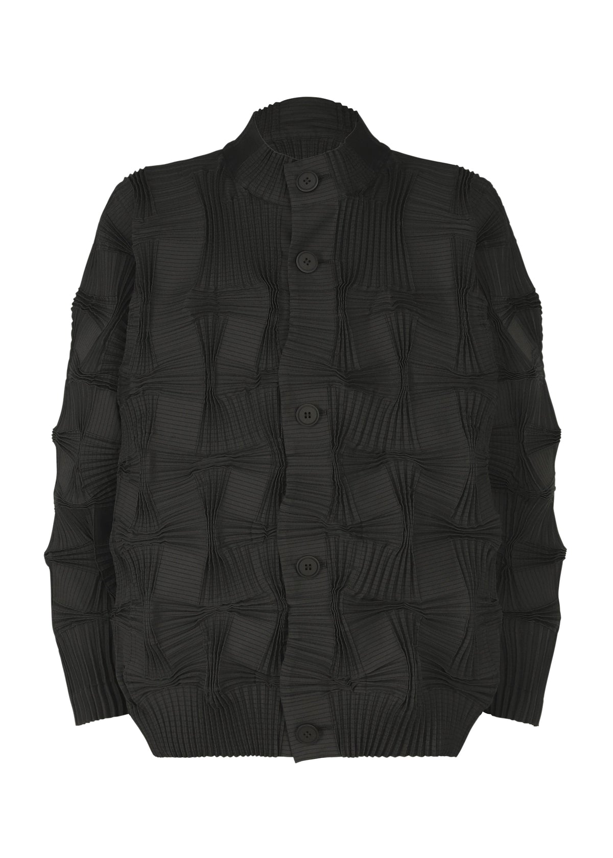 A product shot of the A-POC ABLE ISSEY MIYAKE TYPE O 018 jacket in black (15).