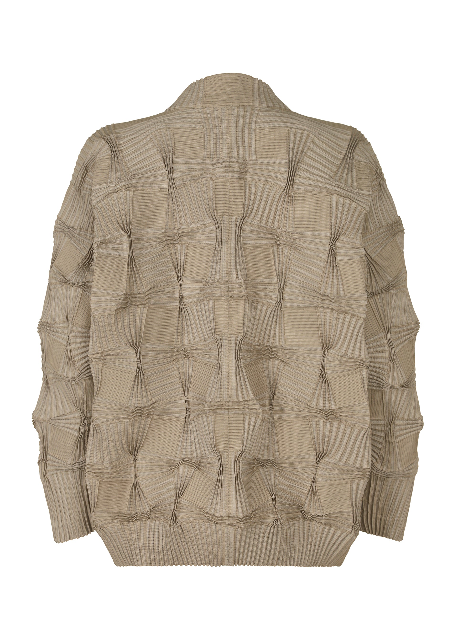 A detail shot of the A-POC ABLE ISSEY MIYAKE TYPE O 018 jacket.