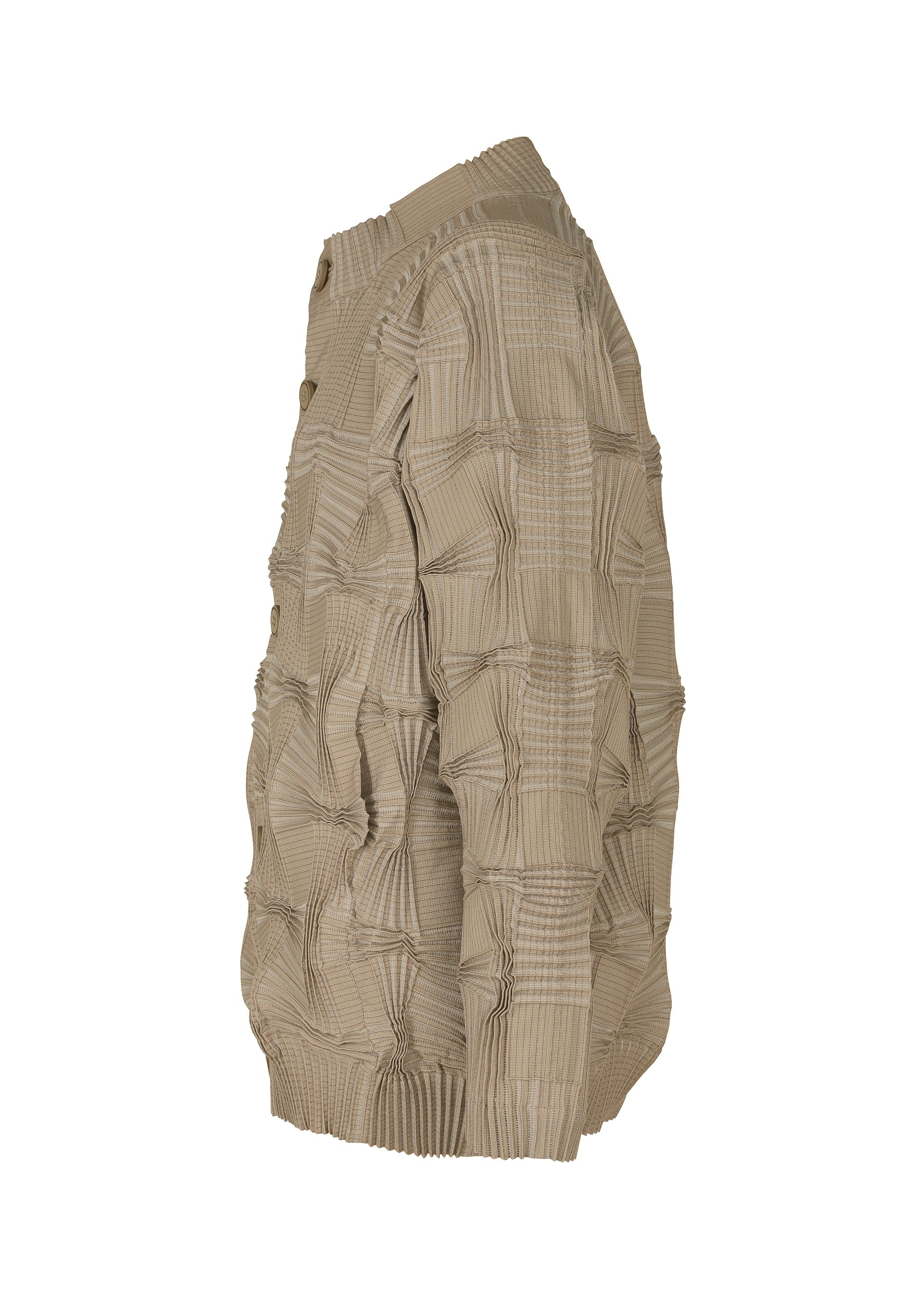 A detail shot of the A-POC ABLE ISSEY MIYAKE TYPE O 018 jacket.