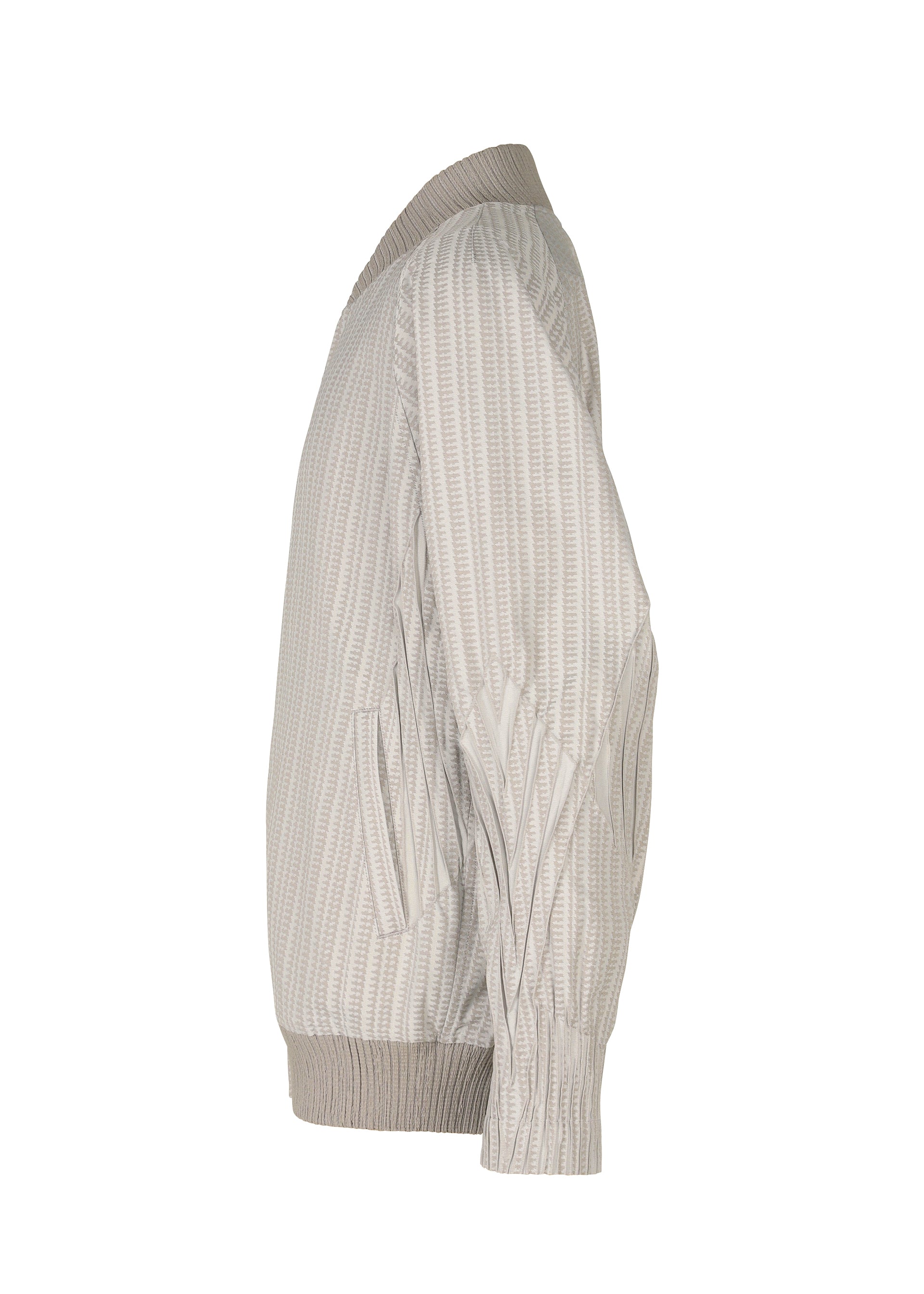 A detail shot of the A-POC ABLE ISSEY MIYAKE TYPE S 001 2 jacket.