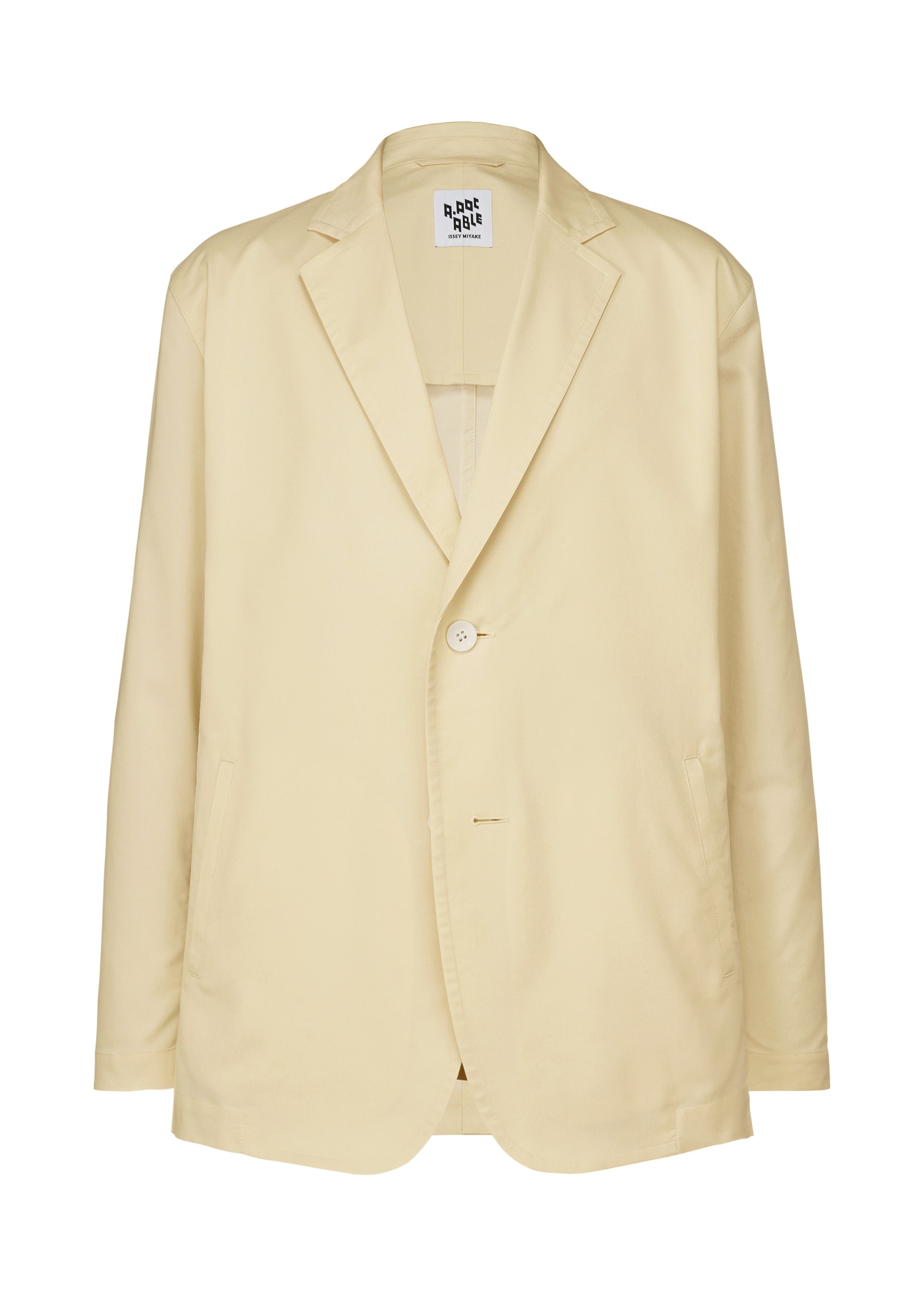 A product shot of the A-POC ABLE ISSEY MIYAKE TYPE S 001 1 jacket in ivory (03).