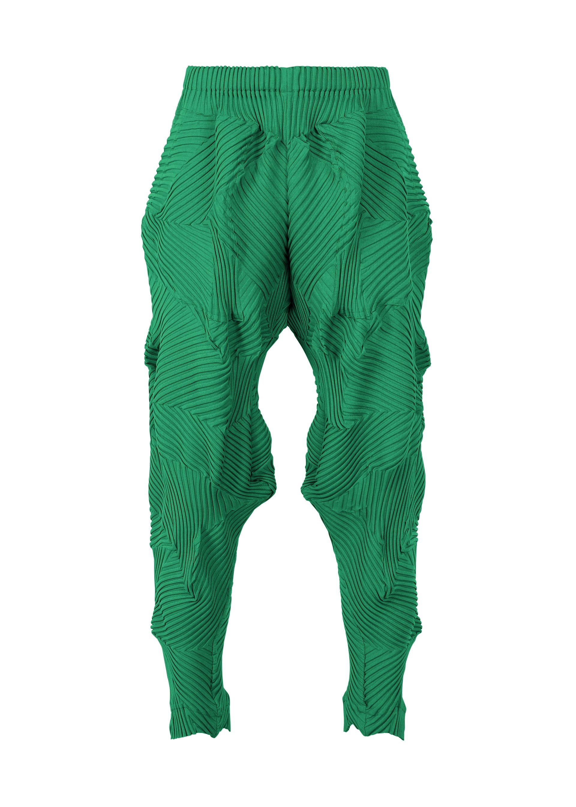 A product shot of the A-POC ABLE ISSEY MIYAKE TYPE P 003 trousers in green (62).