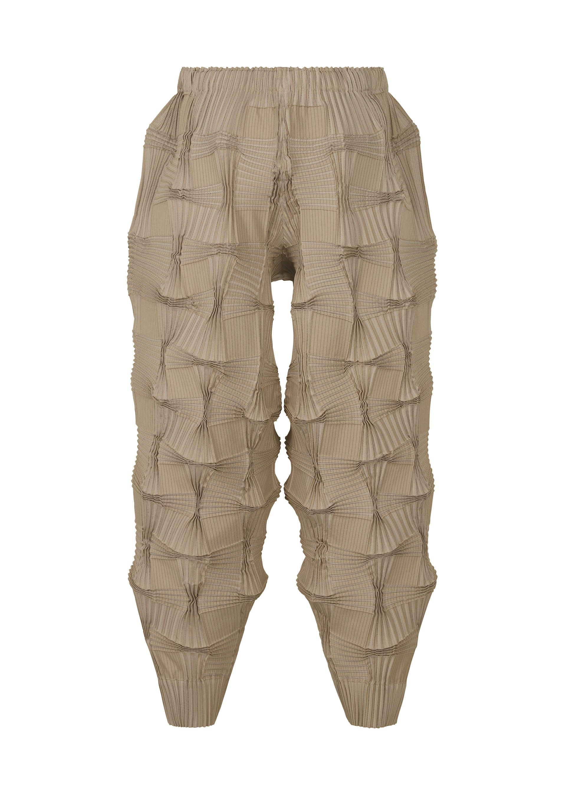 A detail shot of the A-POC ABLE ISSEY MIYAKE TYPE O 018 trousers.