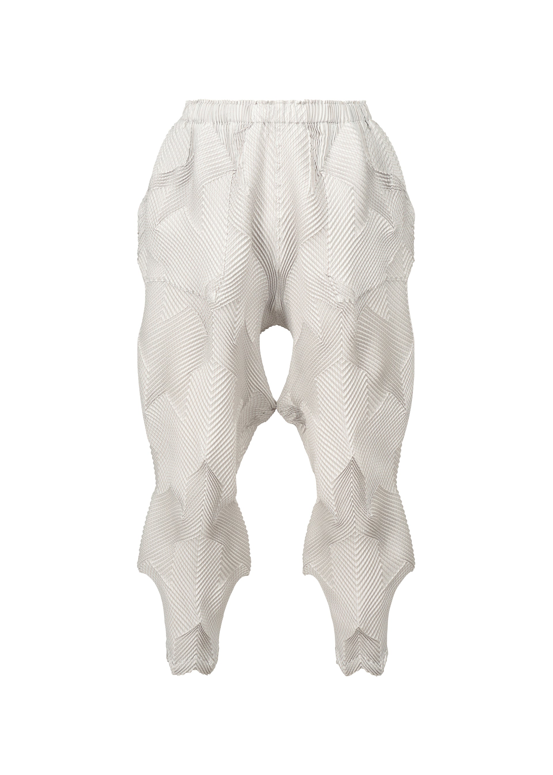 A product shot of the A-POC ABLE ISSEY MIYAKE TYPE O 010 trousers in white-hued (06).