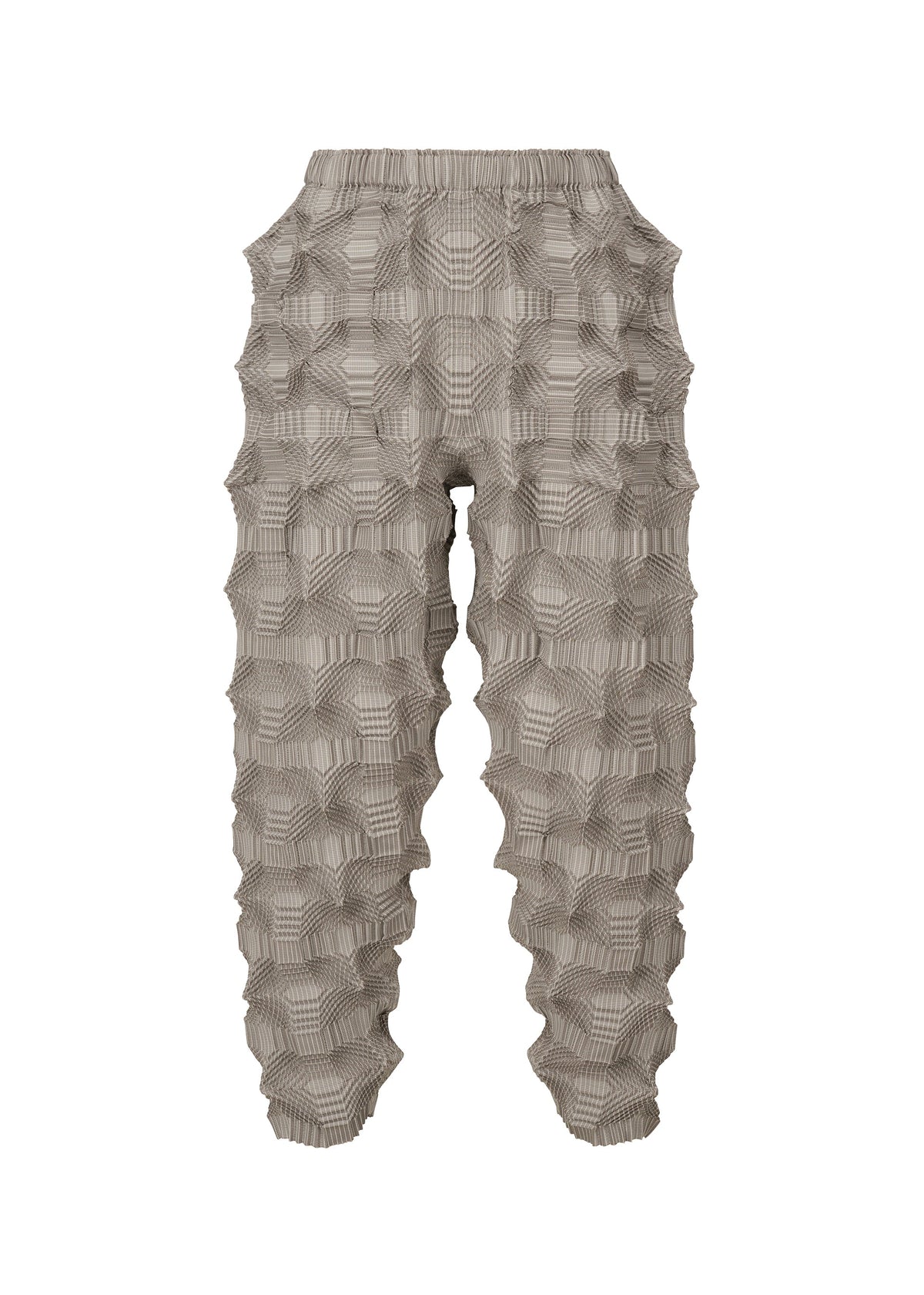 A product shot of the A-POC ABLE ISSEY MIYAKE TYPE O 016 trousers in greige (43).