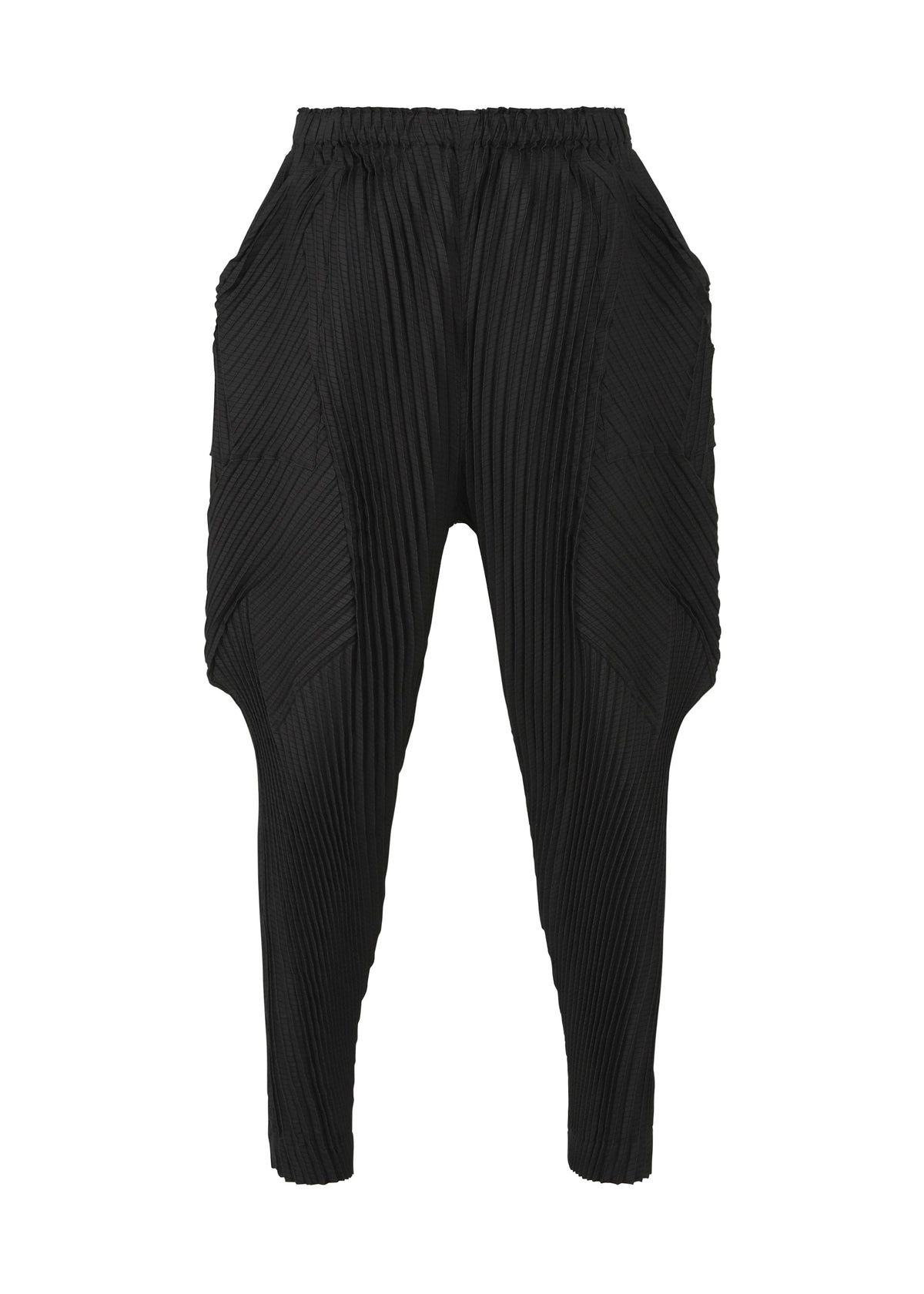 A product shot of the A-POC ABLE ISSEY MIYAKE TYPE O 006 trousers in black (15).