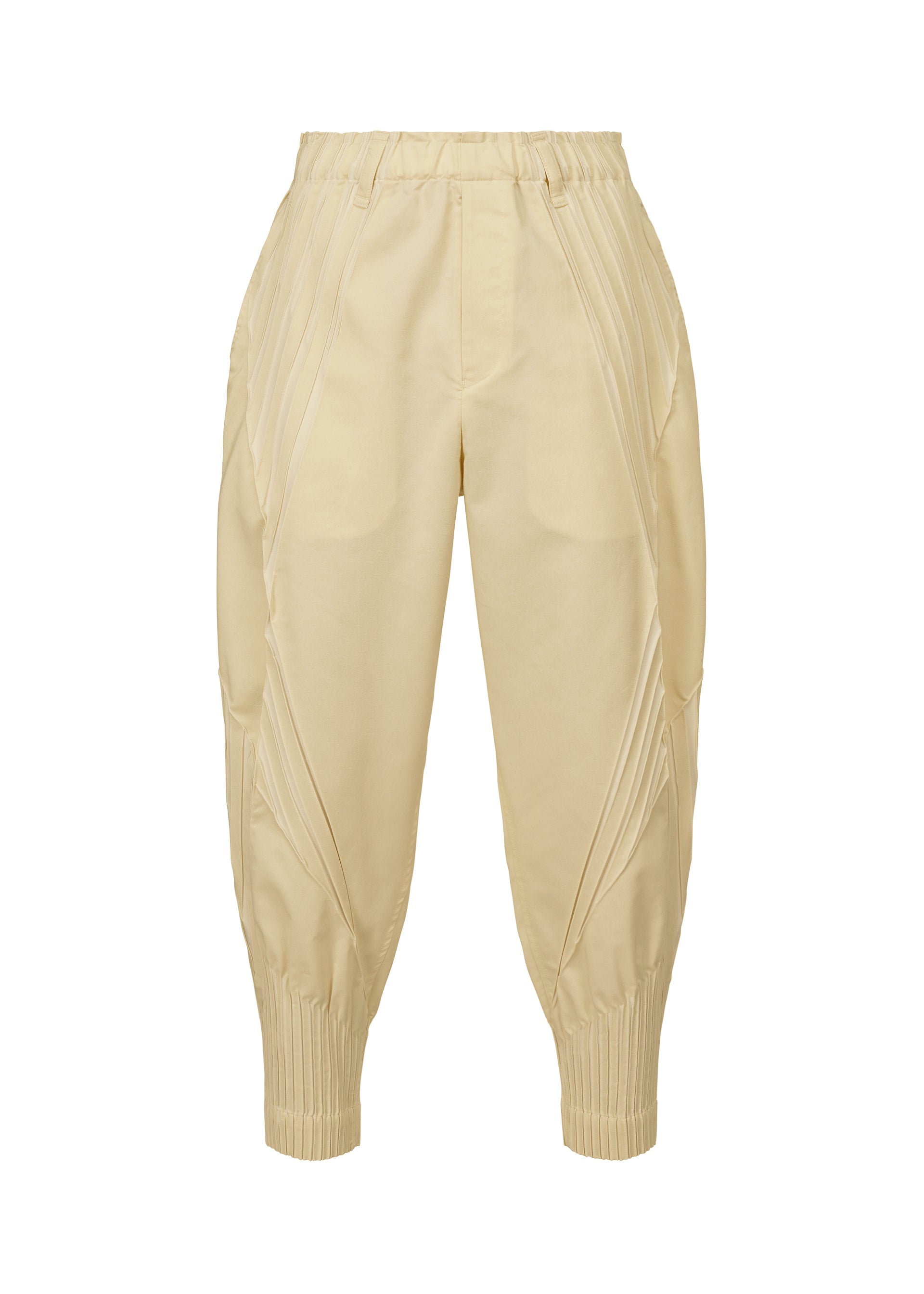 A product shot of the A-POC ABLE ISSEY MIYAKE TYPE S 001 1 trousers in ivory (03).
