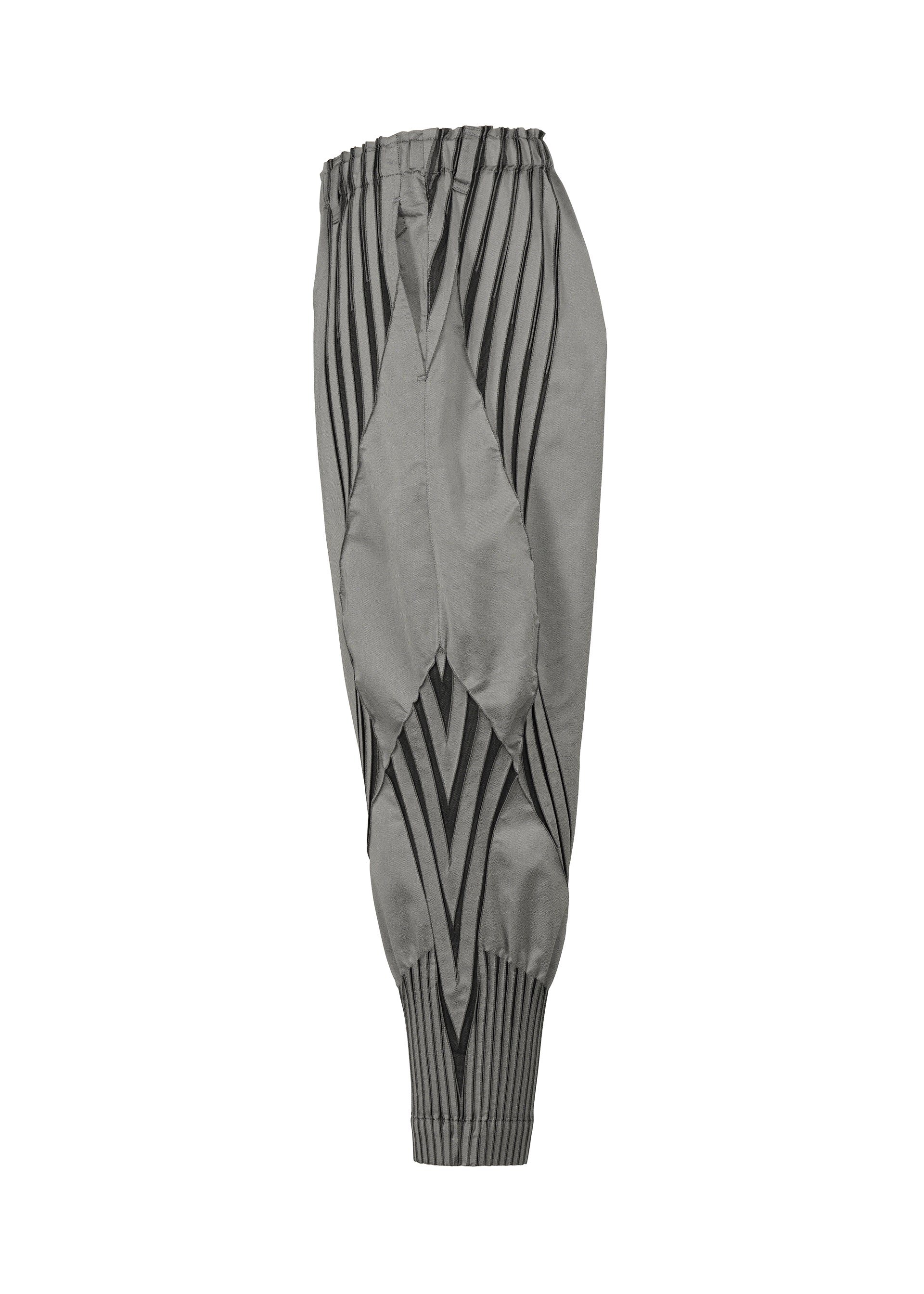 A detail shot of the A-POC ABLE ISSEY MIYAKE TYPE S 001 1 trousers.