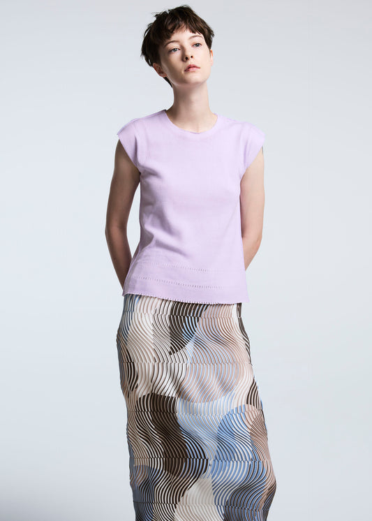 TYPE-P 001 Skirt Brown x Light Blue