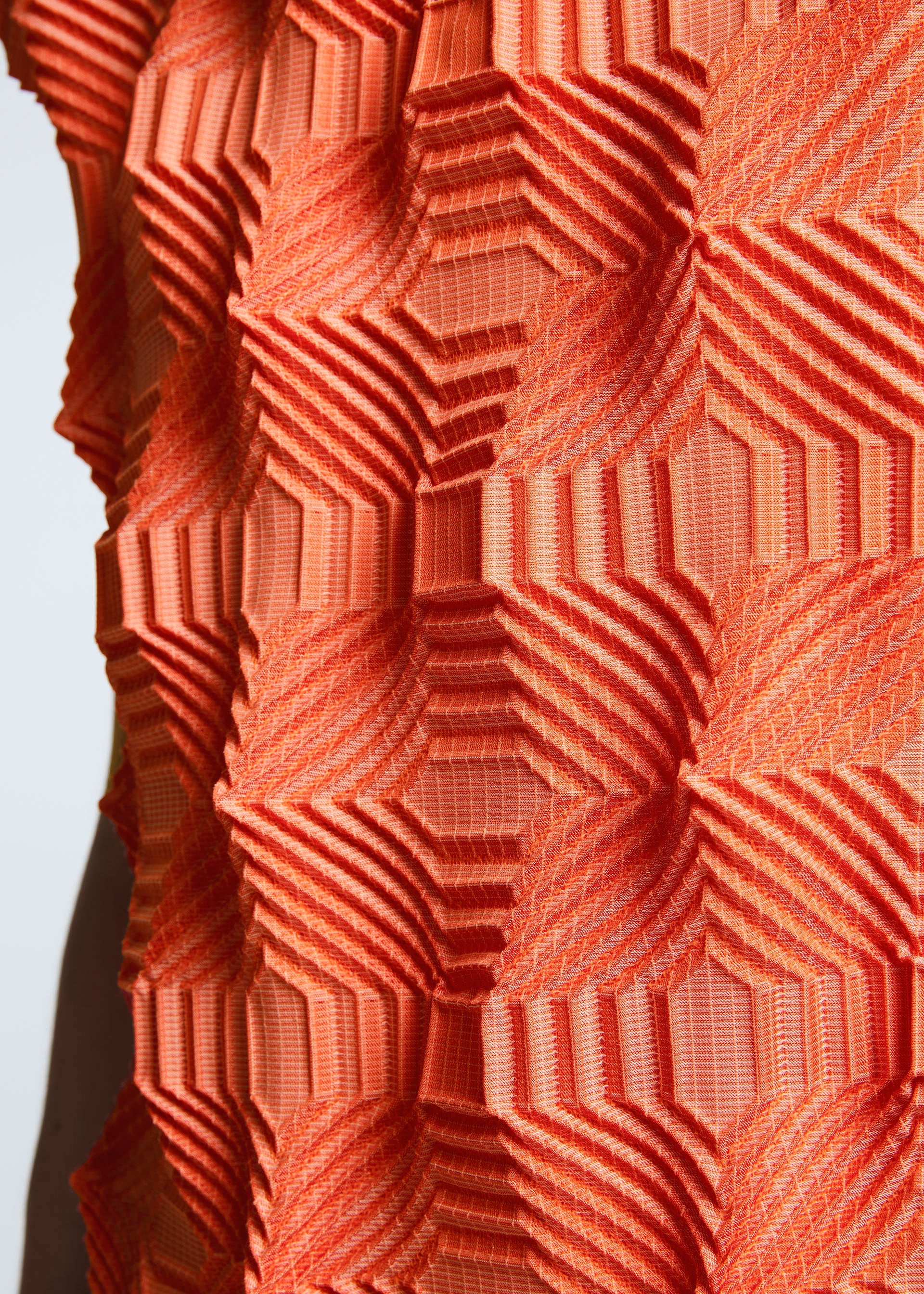 A model wears the A-POC ABLE ISSEY MIYAKE TYPE O 016 dress.