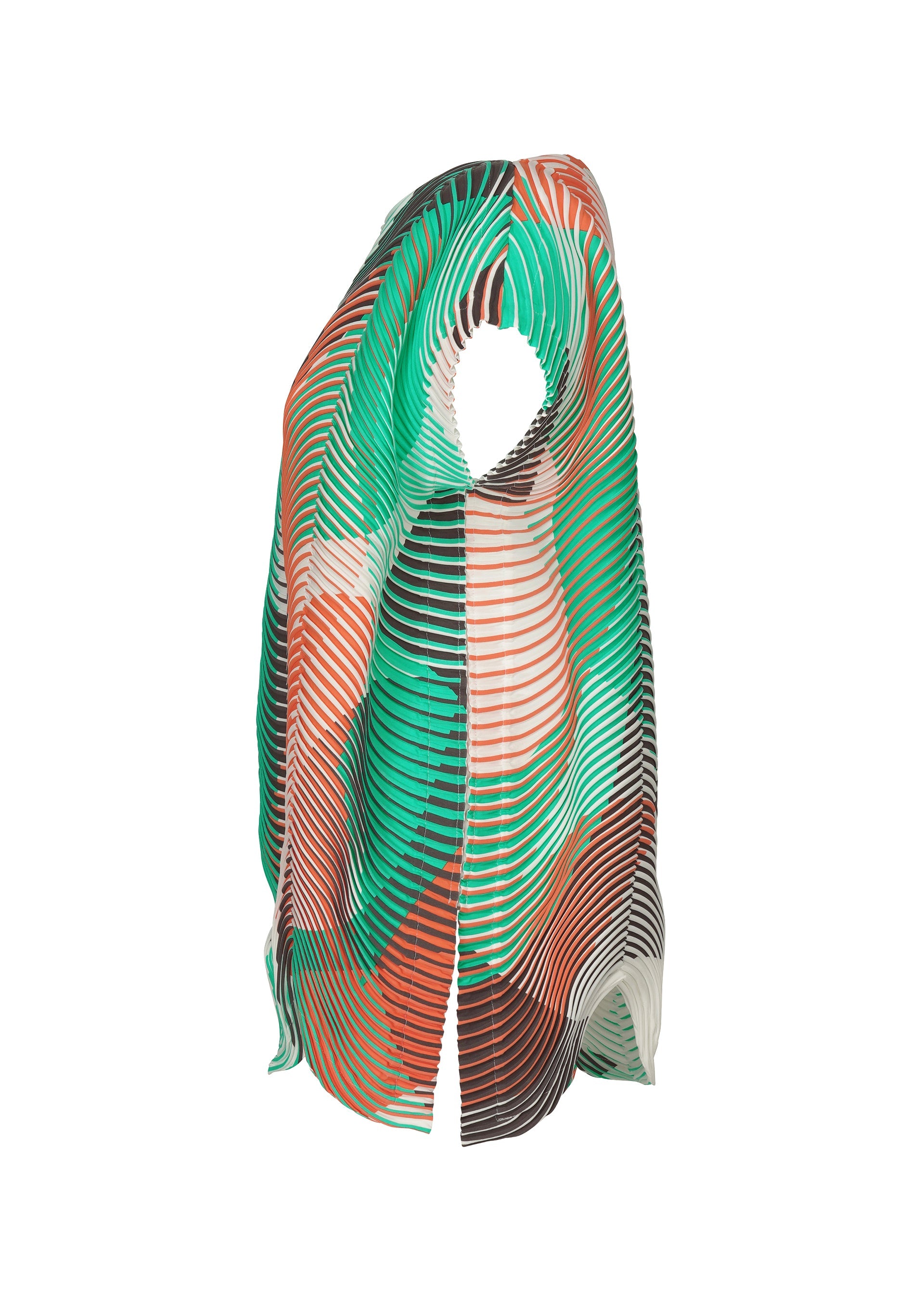 A detail shot of the A-POC ABLE ISSEY MIYAKE TYPE P 001 top.