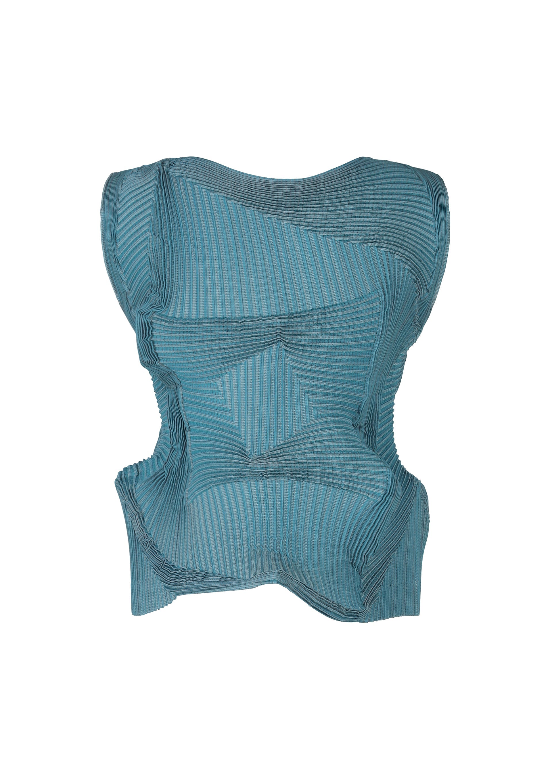 A detail shot of the A-POC ABLE ISSEY MIYAKE TYPE O 003 shirt.