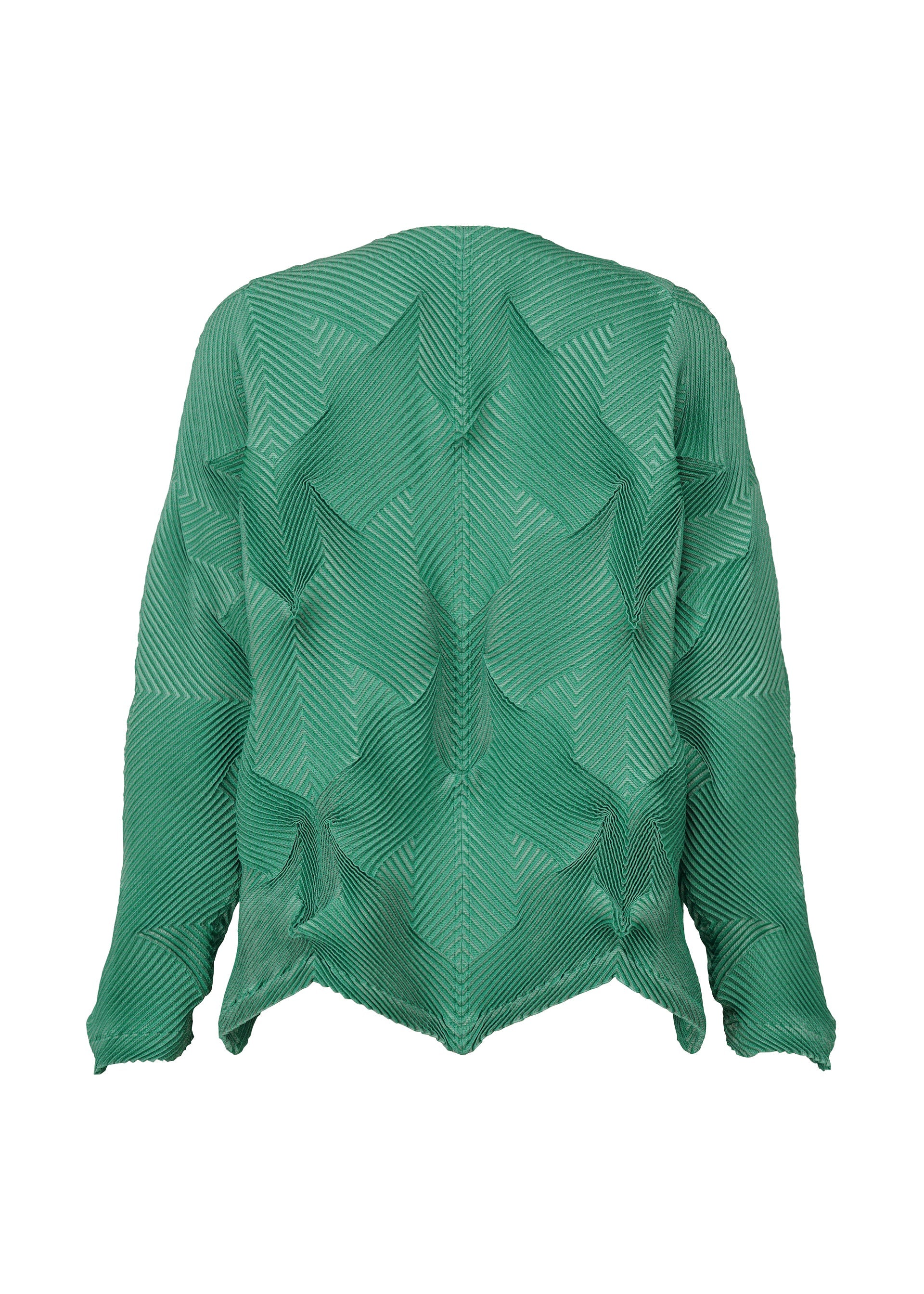 A detail shot of the A-POC ABLE ISSEY MIYAKE TYPE O 010 cardigan.