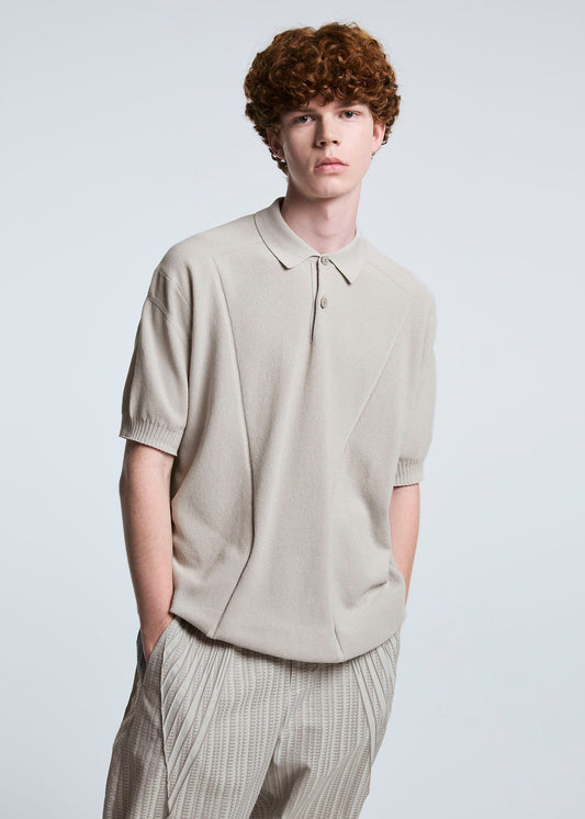 A model wears the A-POC ABLE ISSEY MIYAKE TYPE K 003 3 top.