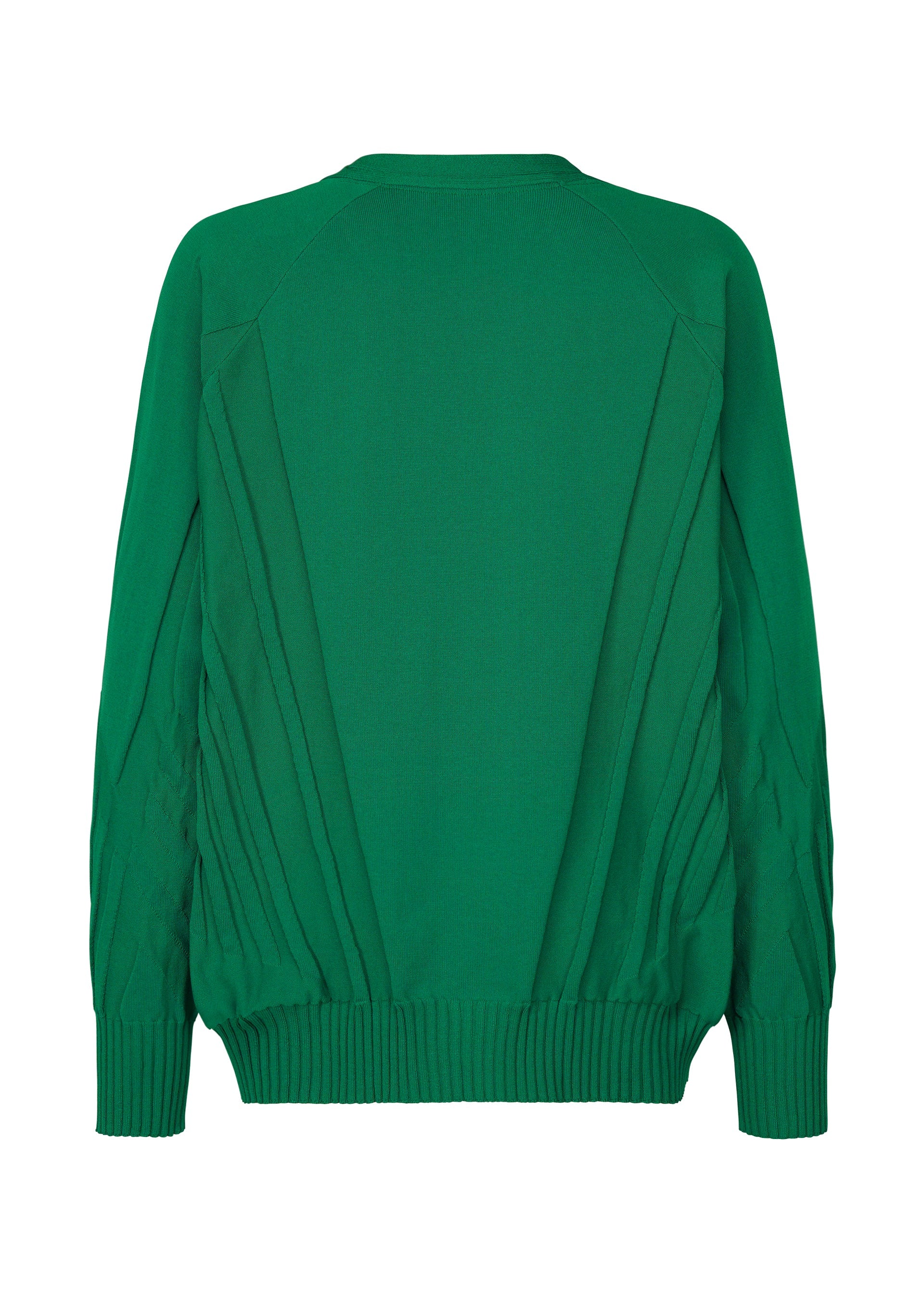 A detail shot of the A-POC ABLE ISSEY MIYAKE TYPE K 003 1 cardigan.