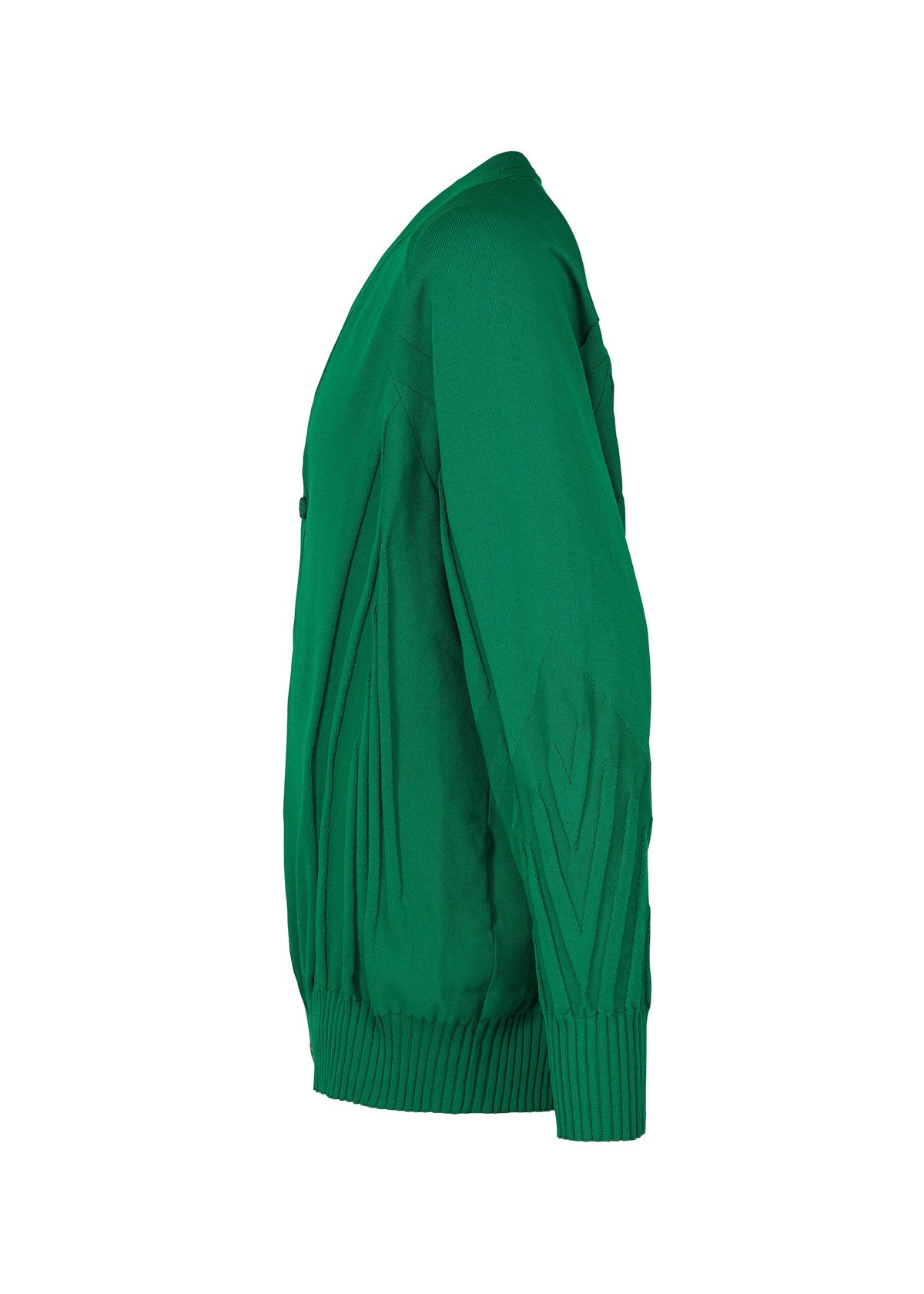 A detail shot of the A-POC ABLE ISSEY MIYAKE TYPE K 003 1 cardigan.