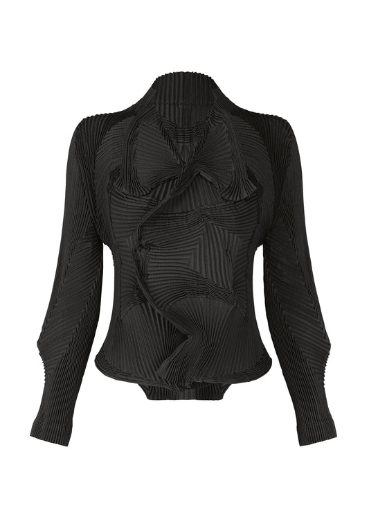 A product shot of the A-POC ABLE ISSEY MIYAKE TYPE O 003 jacket in black (15).