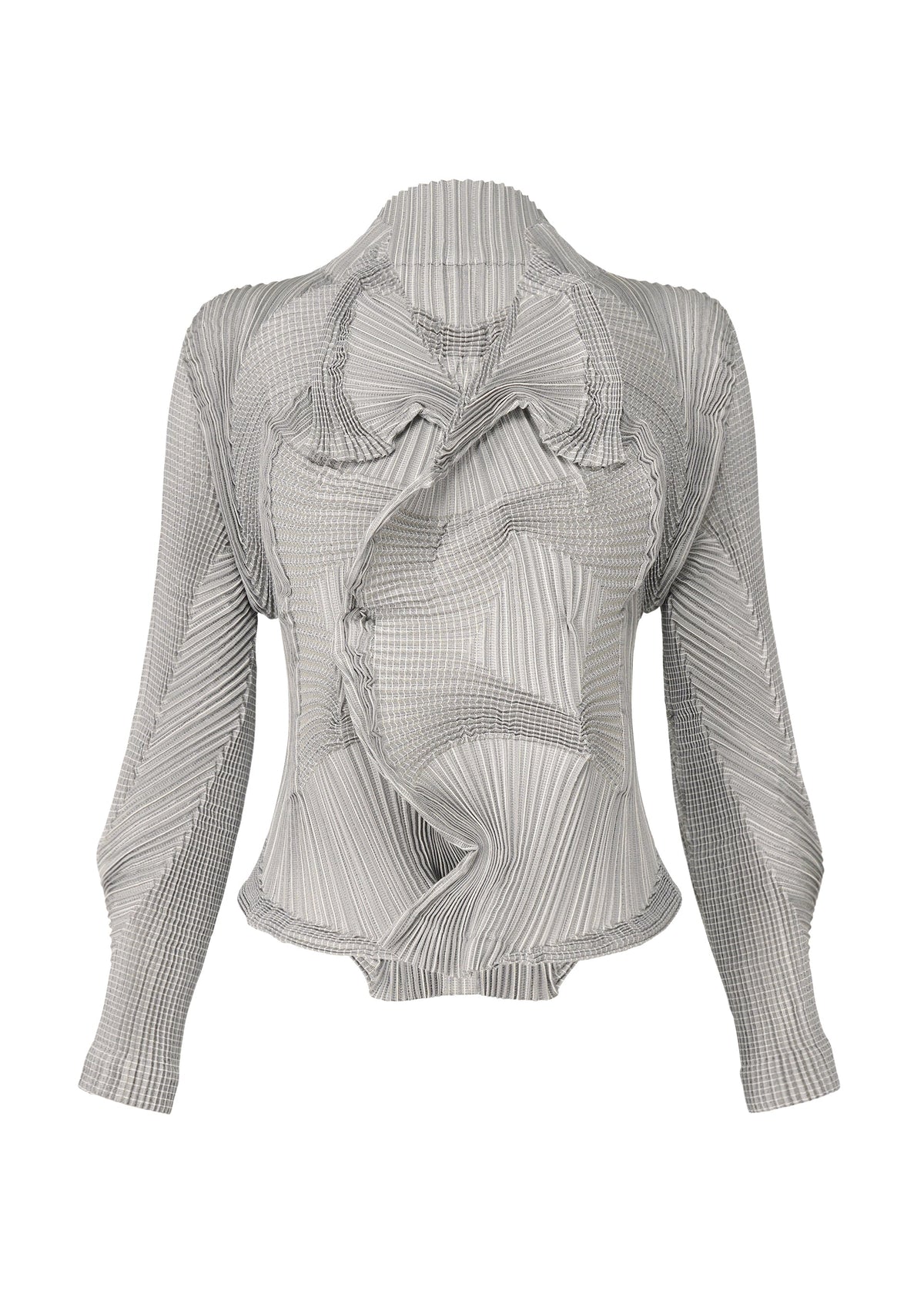 A product shot of the A-POC ABLE ISSEY MIYAKE TYPE O 003 jacket in grey-hued (16).