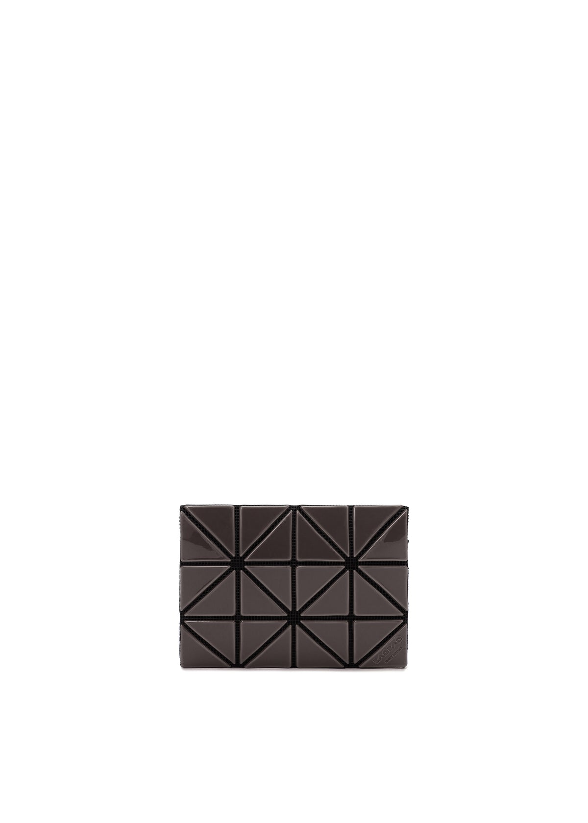A product shot of the BAO BAO ISSEY MIYAKE CARD CASE W COLOR wallet in grey x light grey (17)