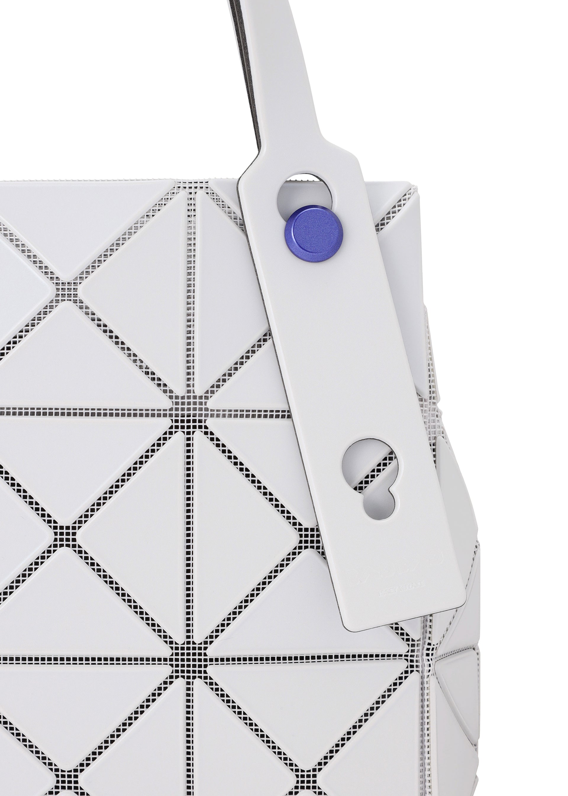 A detail shot of the BAO BAO ISSEY MIYAKE CARAT hand bag.