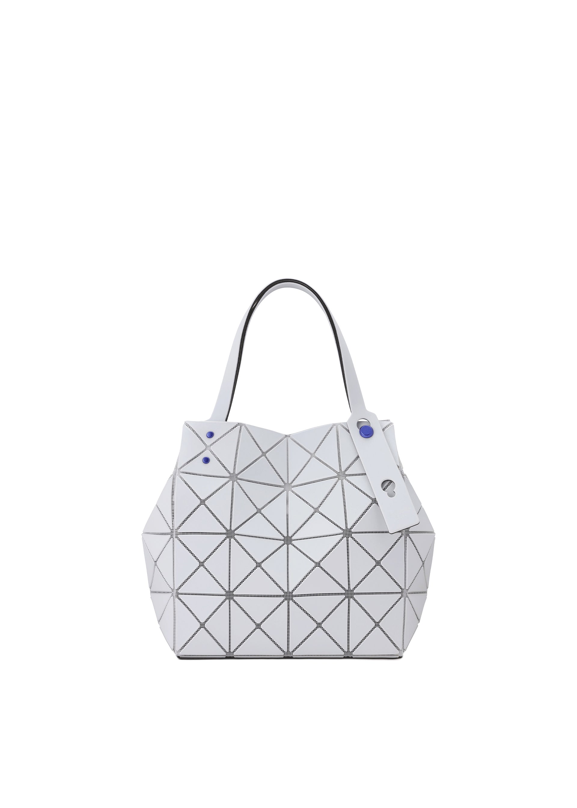 A product shot of the BAO BAO ISSEY MIYAKE CARAT hand bag in light grey (11).