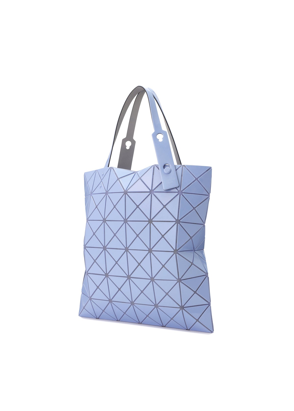 A detail shot of the BAO BAO ISSEY MIYAKE LUCENT ONE TONE tote.