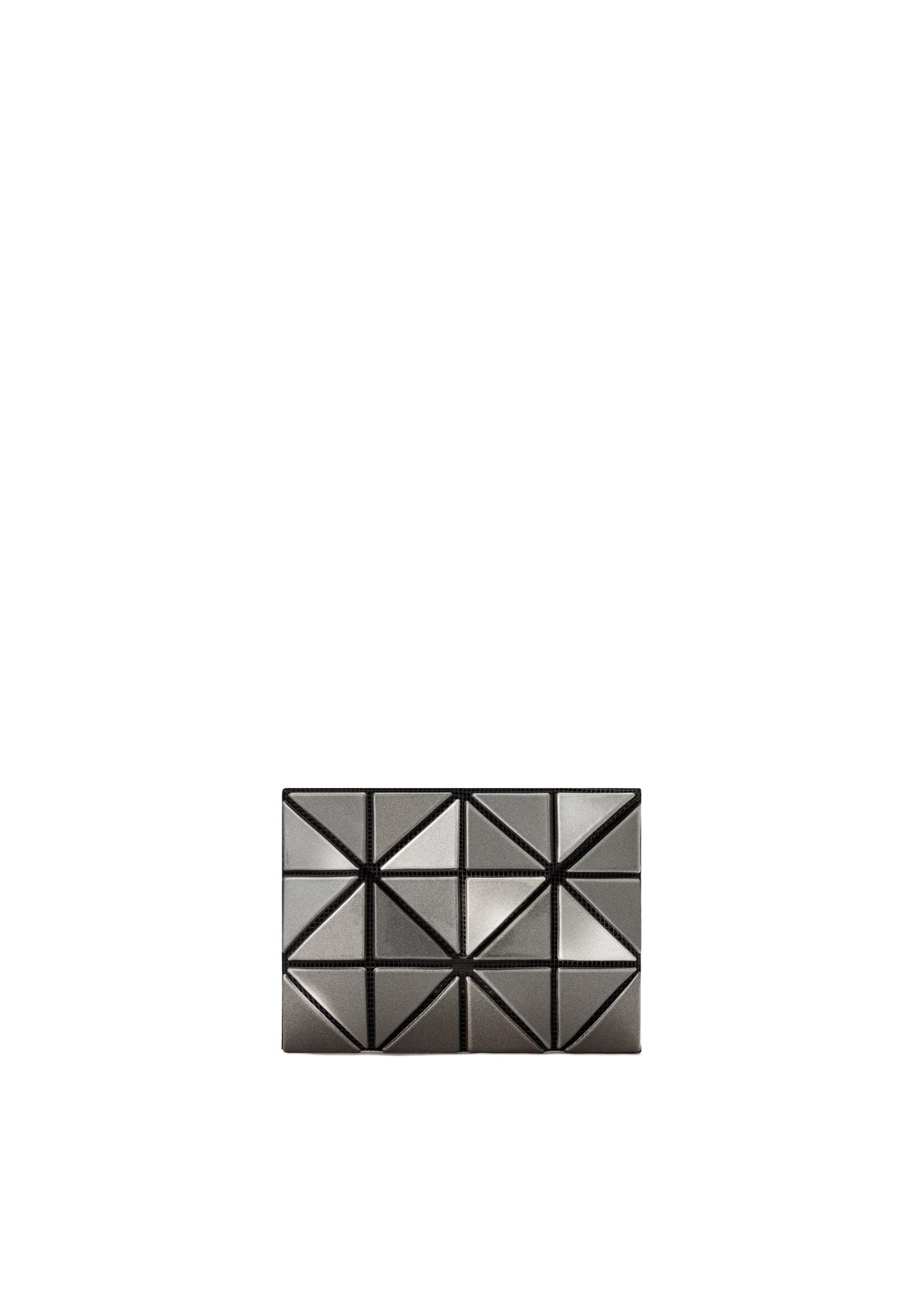 A product shot of the BAO BAO ISSEY MIYAKE CARD WALLET wallet in gunmetal (94).