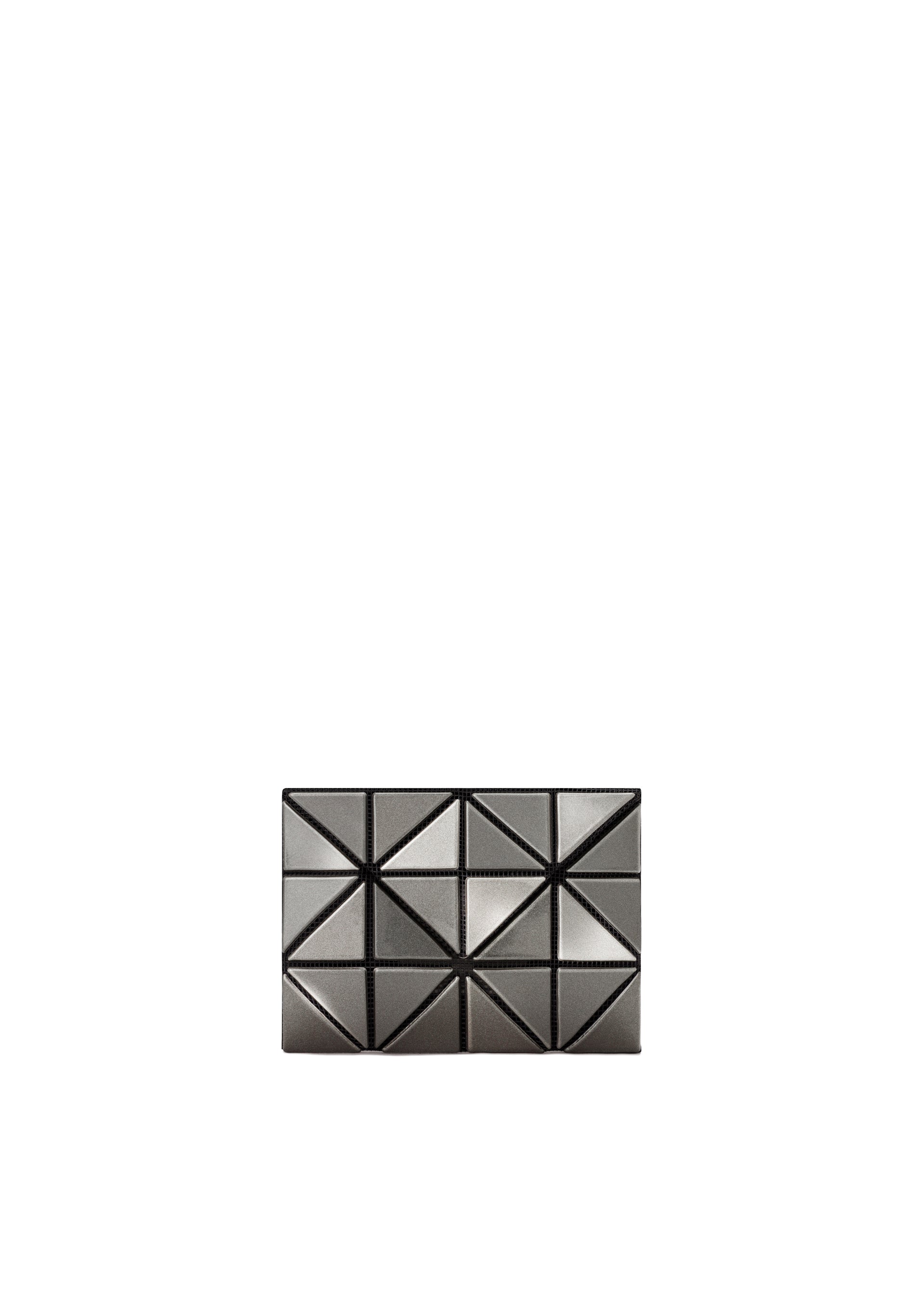 A product shot of the BAO BAO ISSEY MIYAKE CARD WALLET wallet in gunmetal (94).