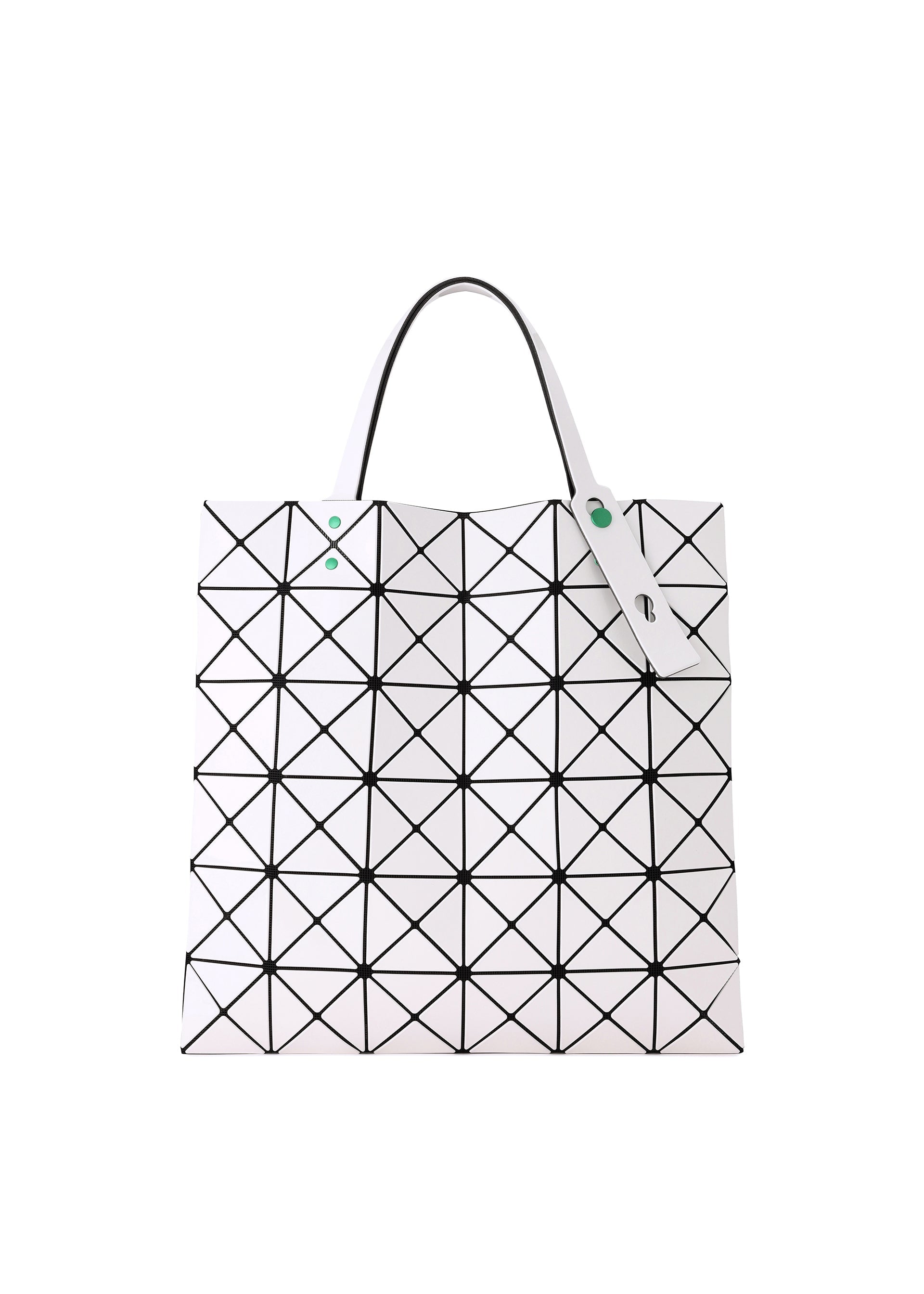 A detail shot of the BAO BAO ISSEY MIYAKE FRUITS tote.