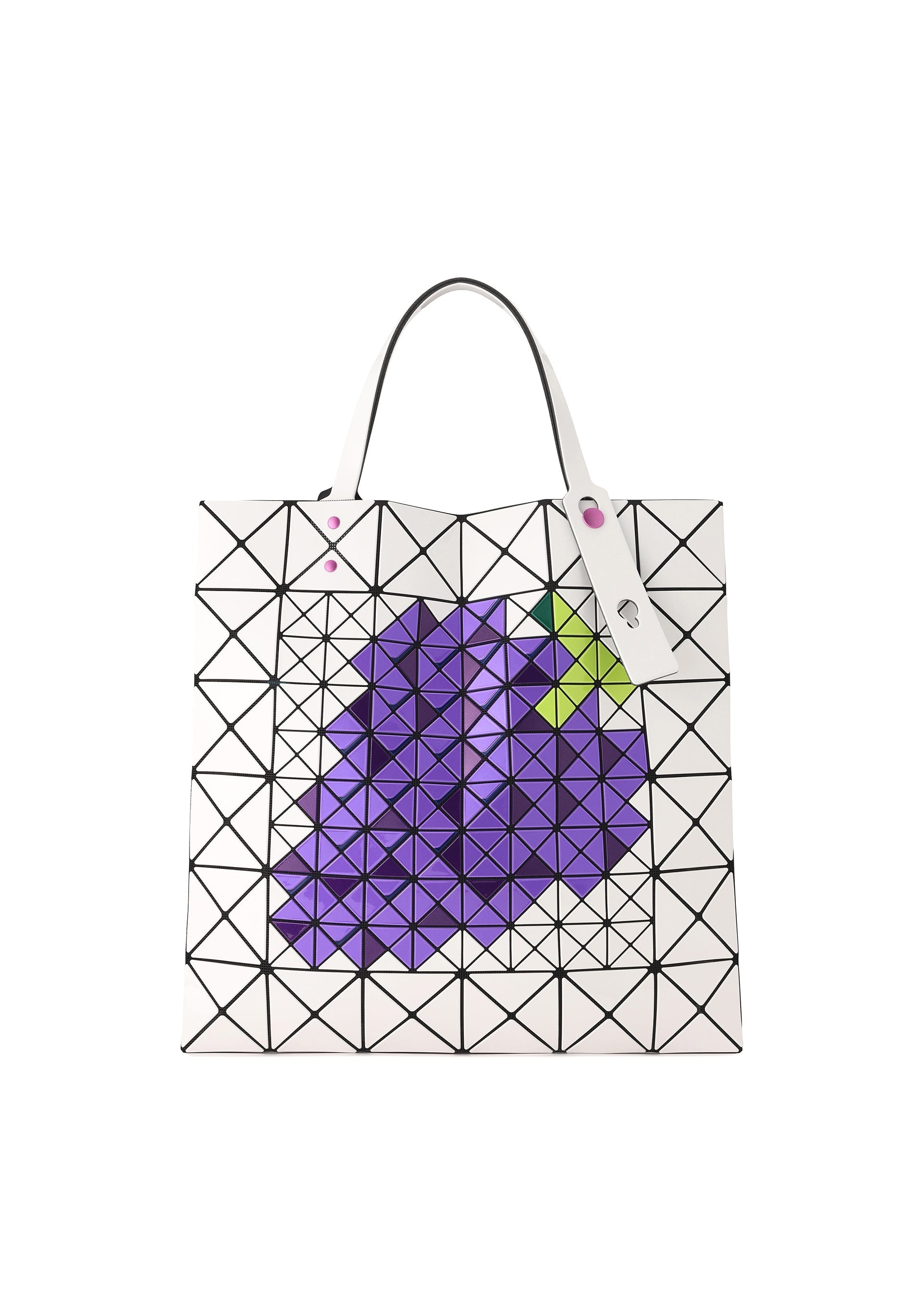 A product shot of the BAO BAO ISSEY MIYAKE FRUITS tote in grape (89).