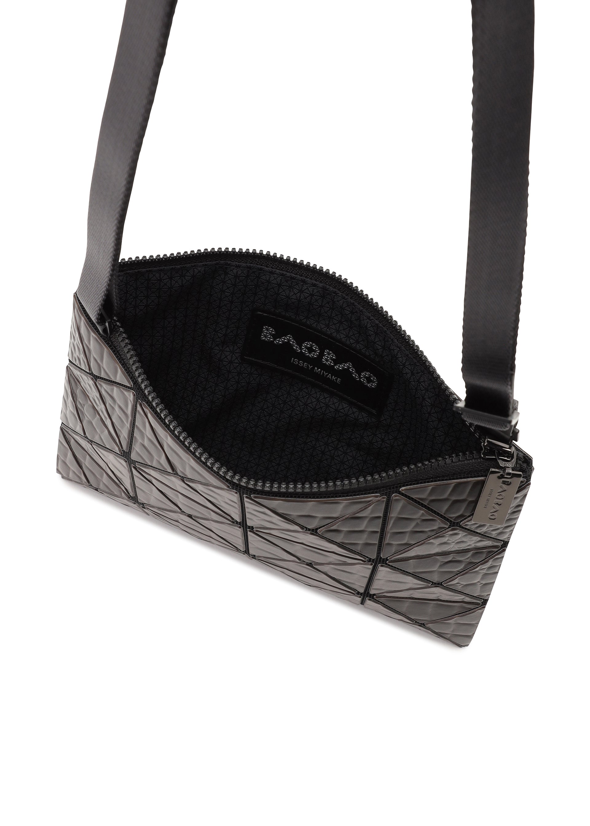 A detail shot of the BAO BAO ISSEY MIYAKE KAIJU bag.