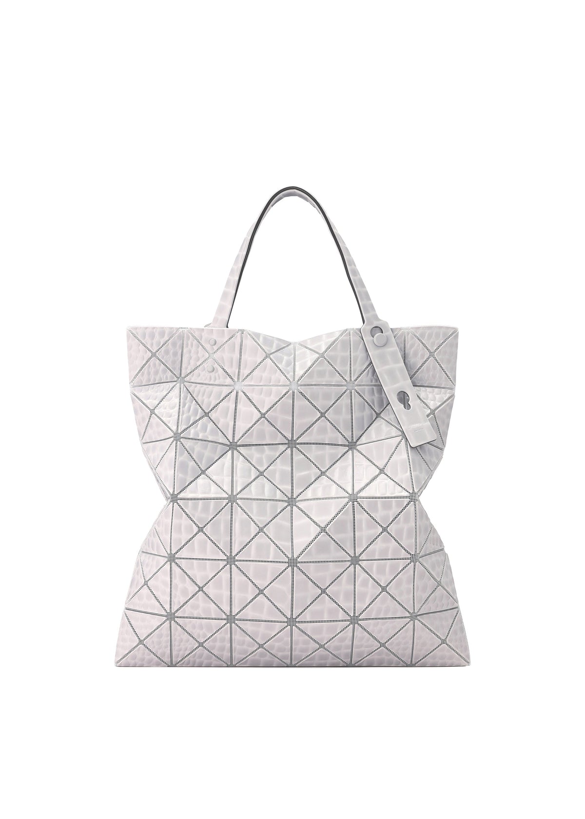 A product shot of the BAO BAO ISSEY MIYAKE KAIJU tote in grey (12).