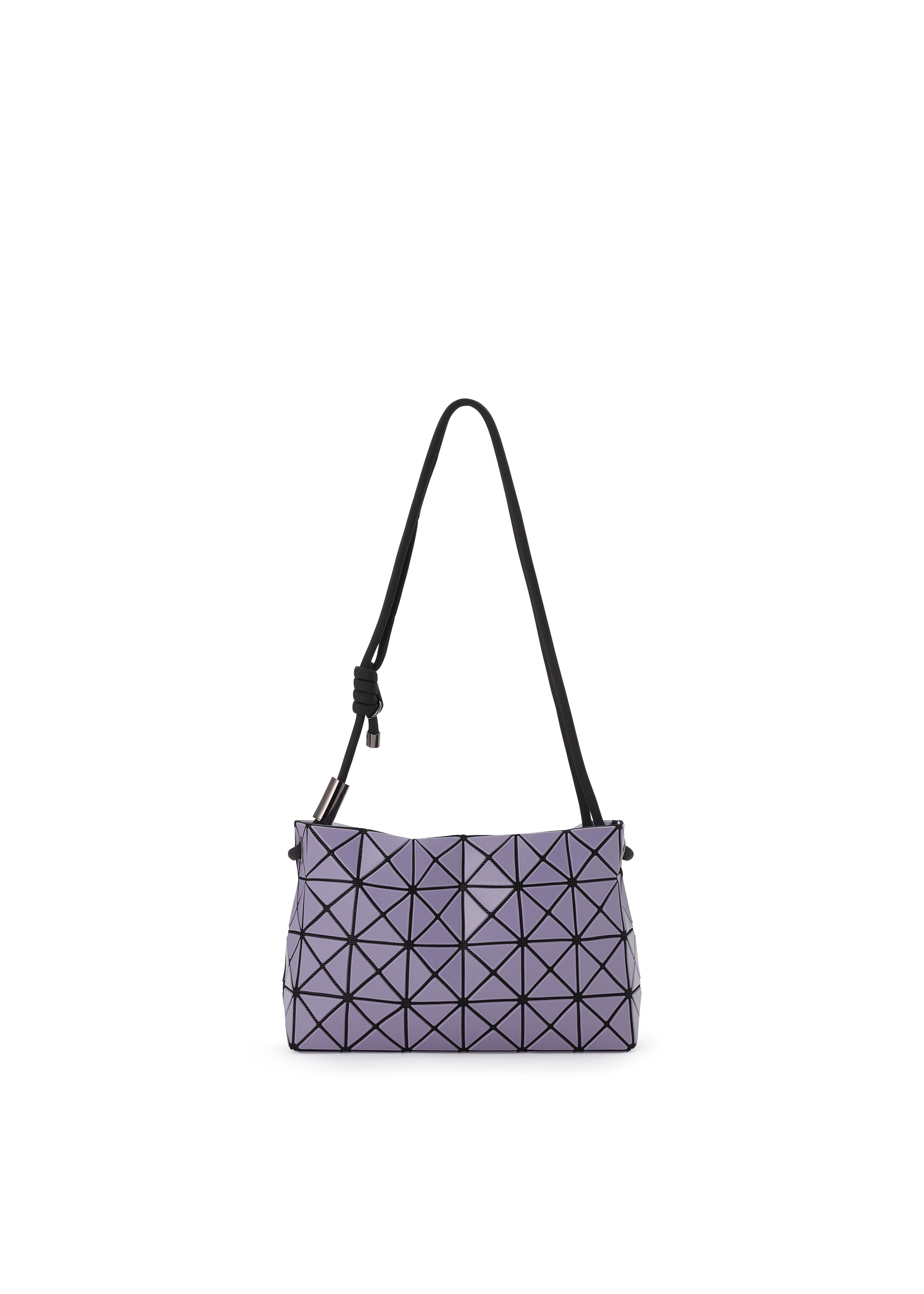 A product shot of the BAO BAO ISSEY MIYAKE LOOP MATTE shoulder bag in deep purple (82).