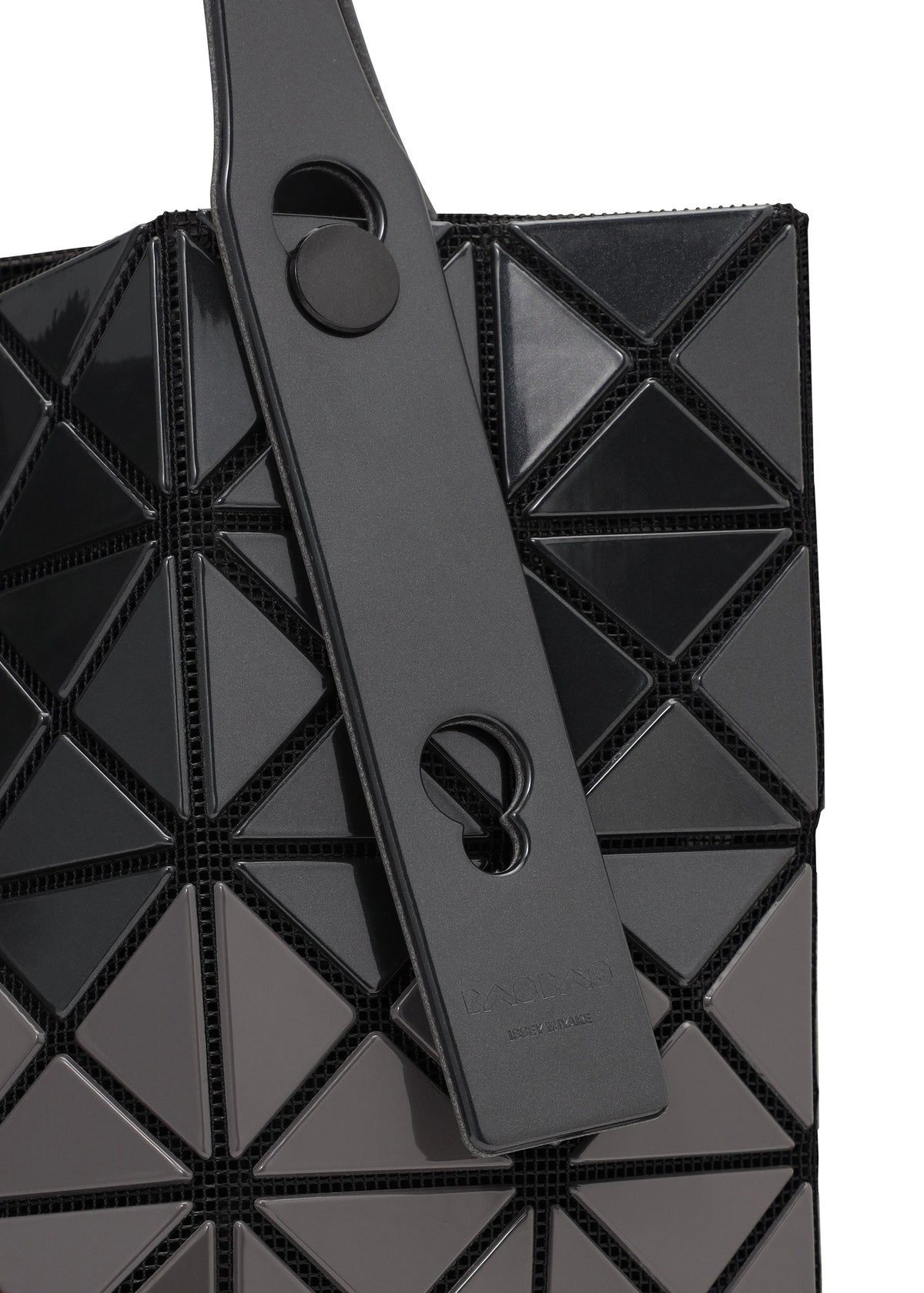 A detail shot of the BAO BAO ISSEY MIYAKE WONDER tote.