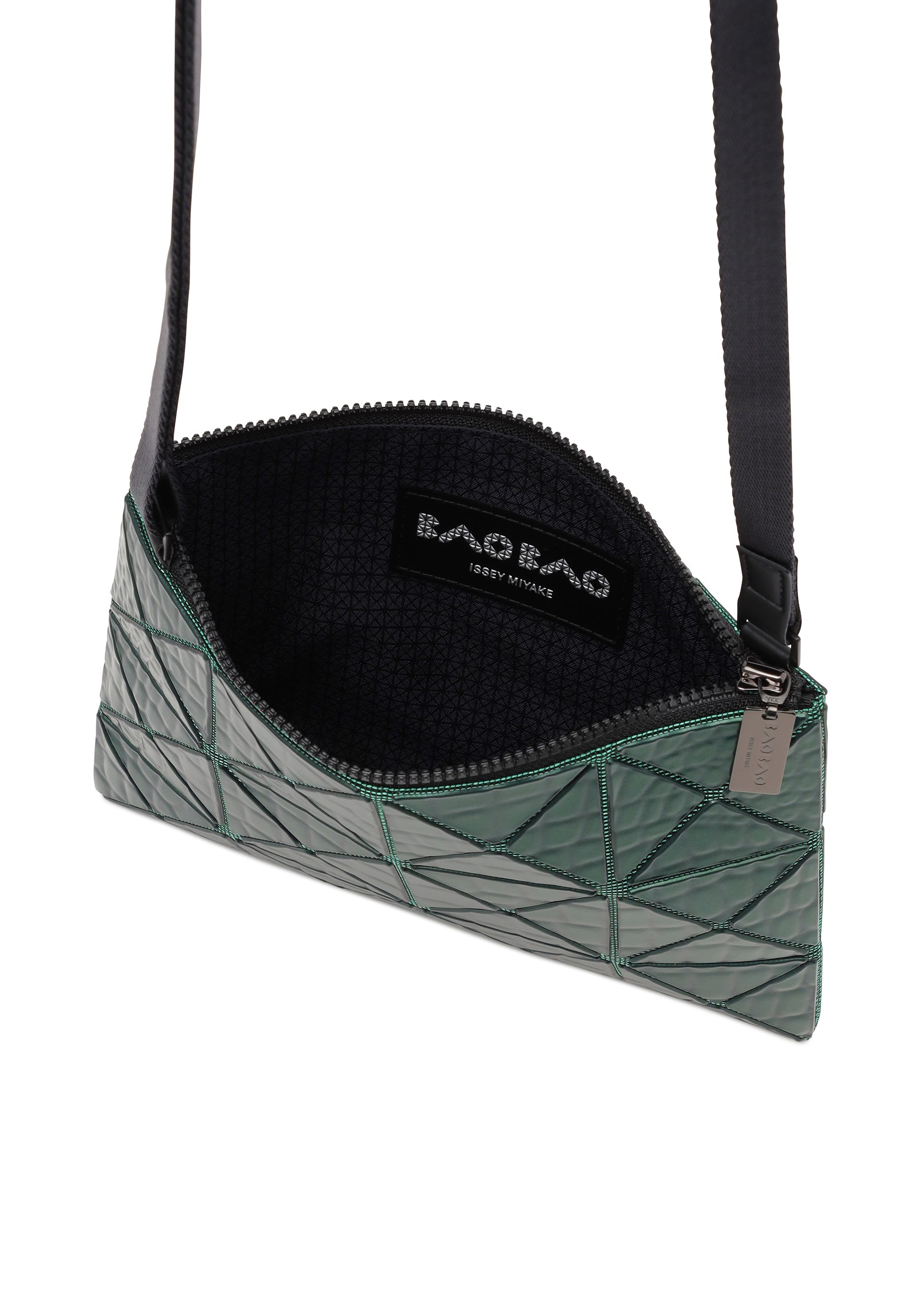 A detail shot of the BAO BAO ISSEY MIYAKE META KAIJU crossbody.