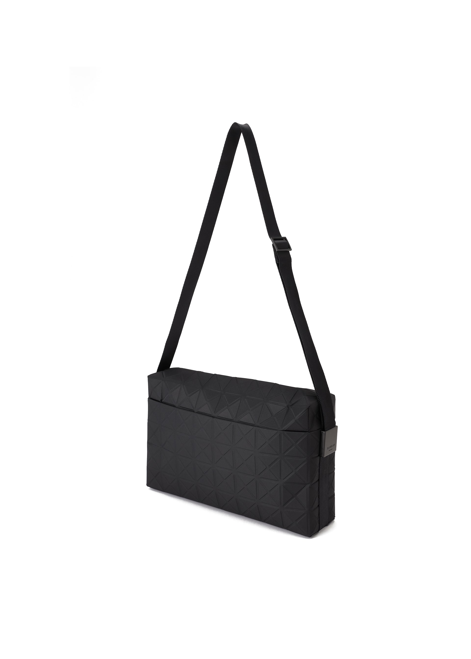 A detail shot of the BAO BAO ISSEY MIYAKE TRACK shoulder bag.