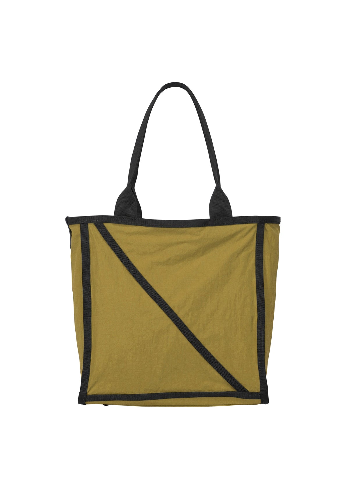 A product shot of the GOOD GOODS ISSEY MIYAKE WAKU bag in olive green (67).