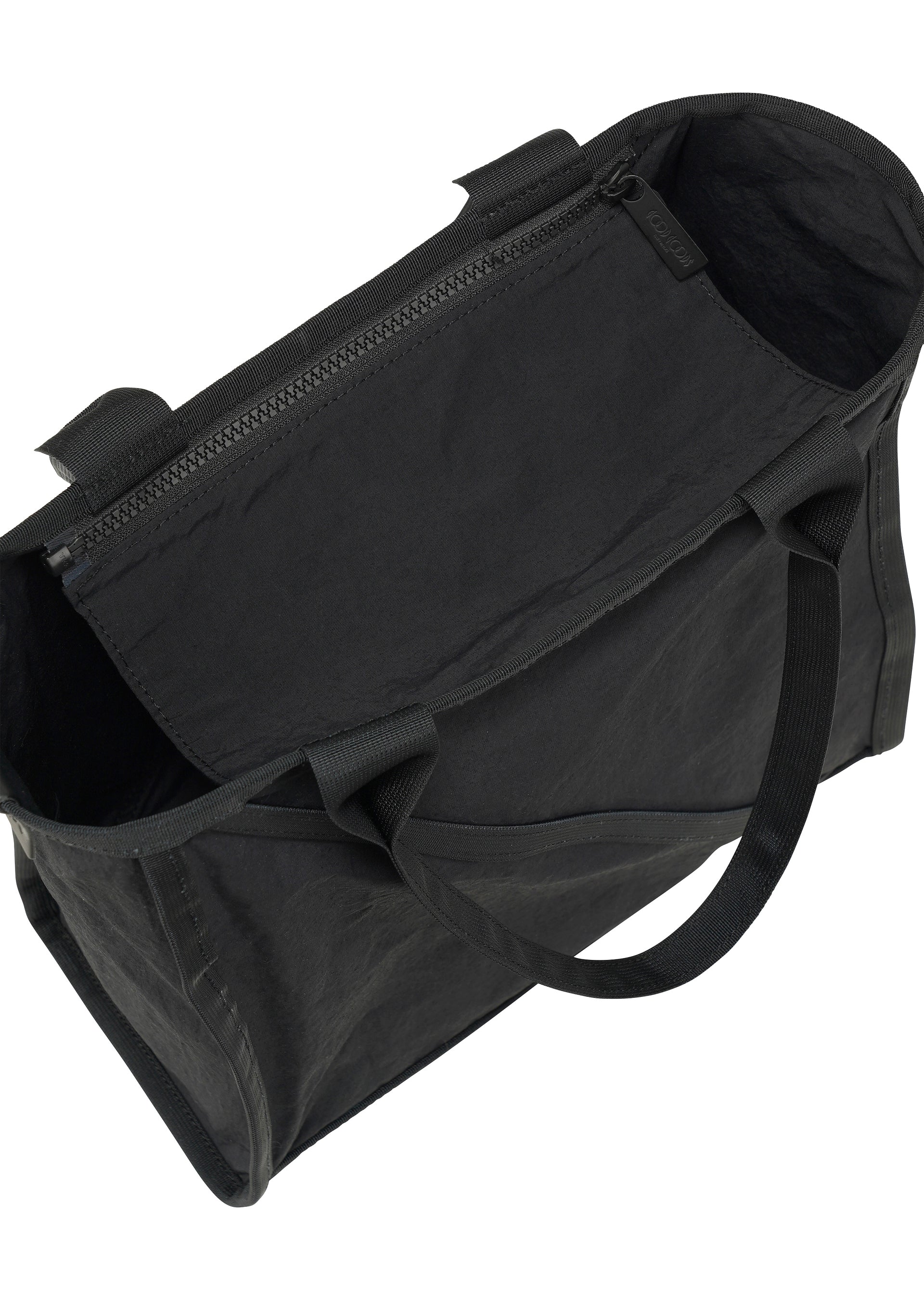 A detail shot of the GOOD GOODS ISSEY MIYAKE WAKU bag.