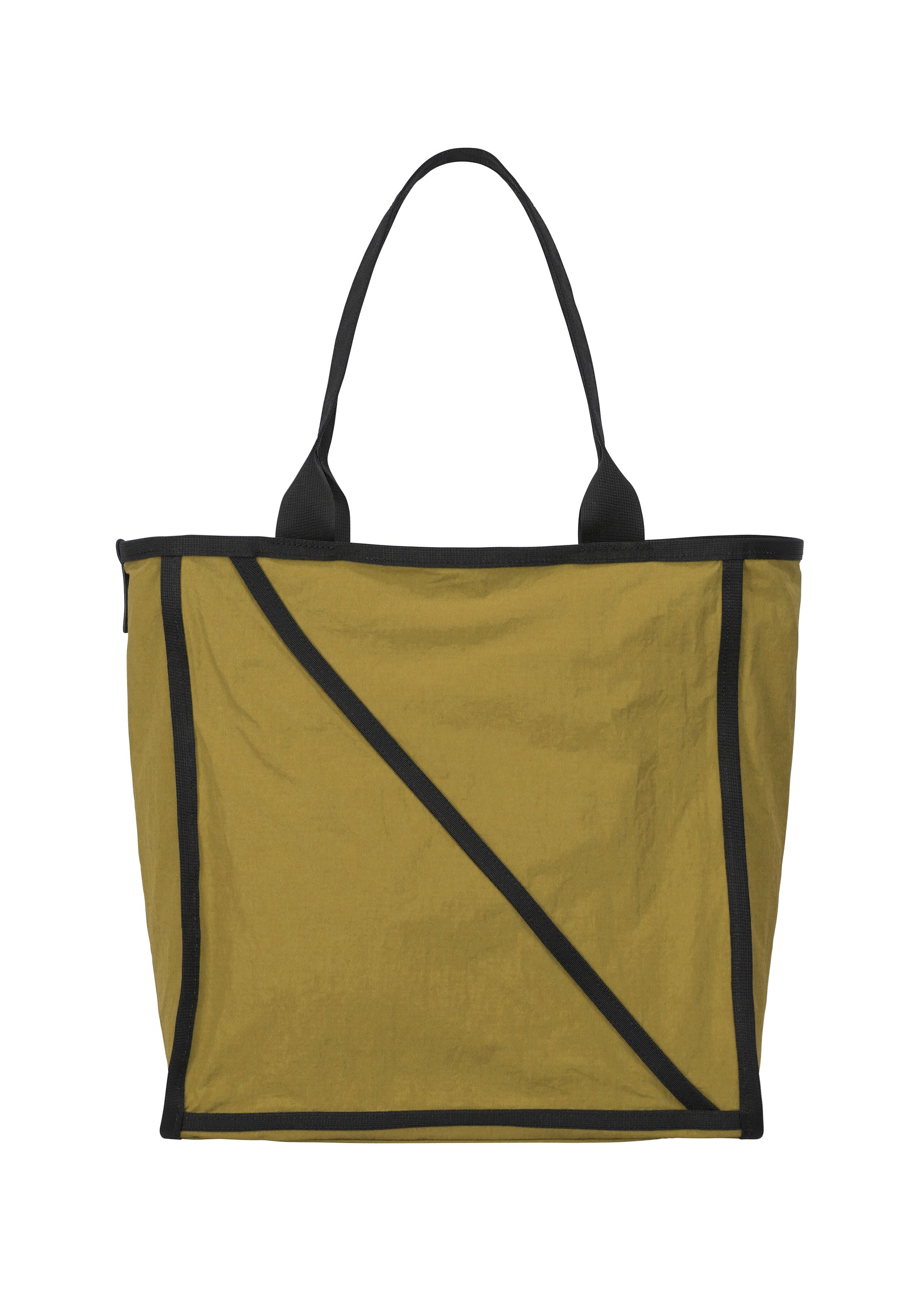 A product shot of the GOOD GOODS ISSEY MIYAKE WAKU bag in olive green (67).
