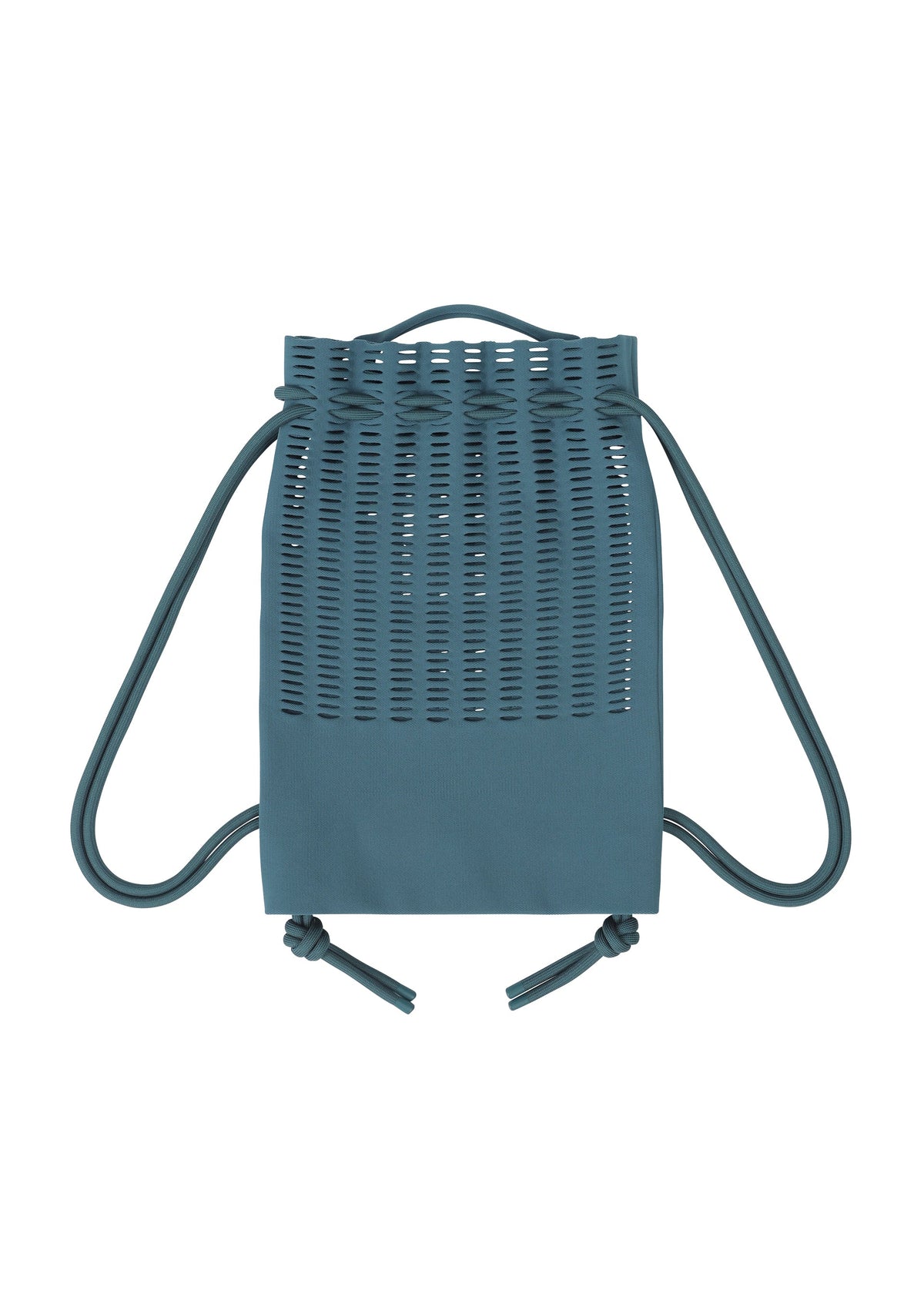 A detail shot of the GOOD GOODS ISSEY MIYAKE MOKKO KNAPSACK bag.