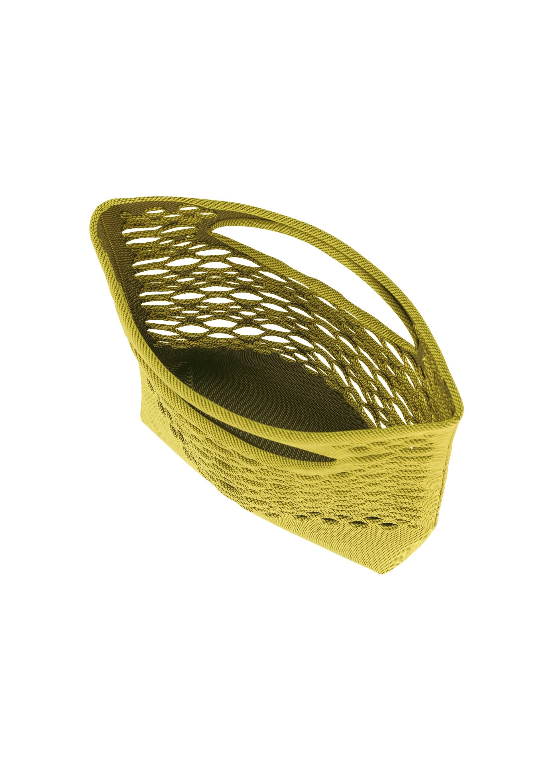 A detail shot of the GOOD GOODS ISSEY MIYAKE MOKKO BASKET bag.