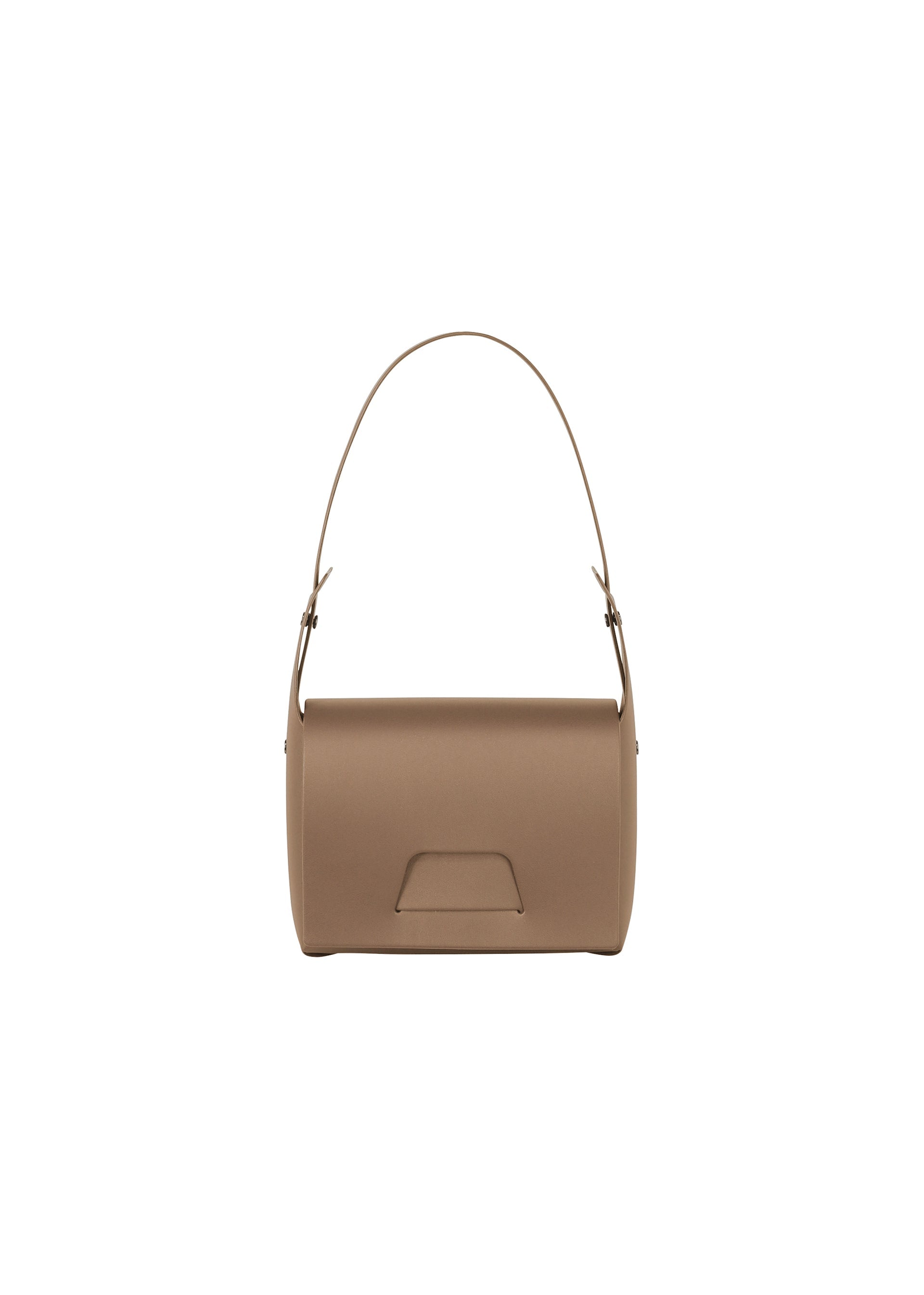 A detail shot of the GOOD GOODS ISSEY MIYAKE BOX bag.