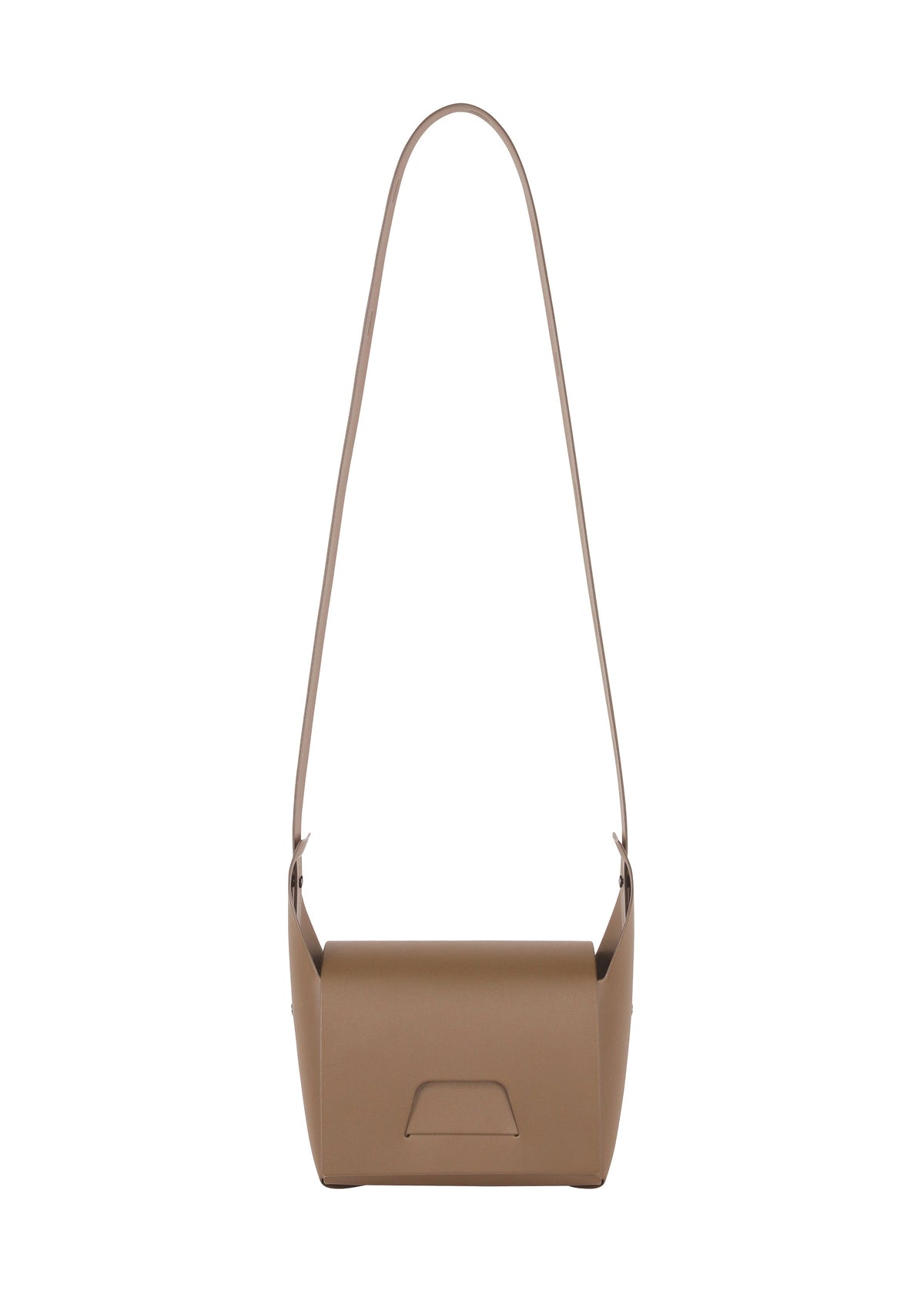 A detail shot of the GOOD GOODS ISSEY MIYAKE BOX bag.