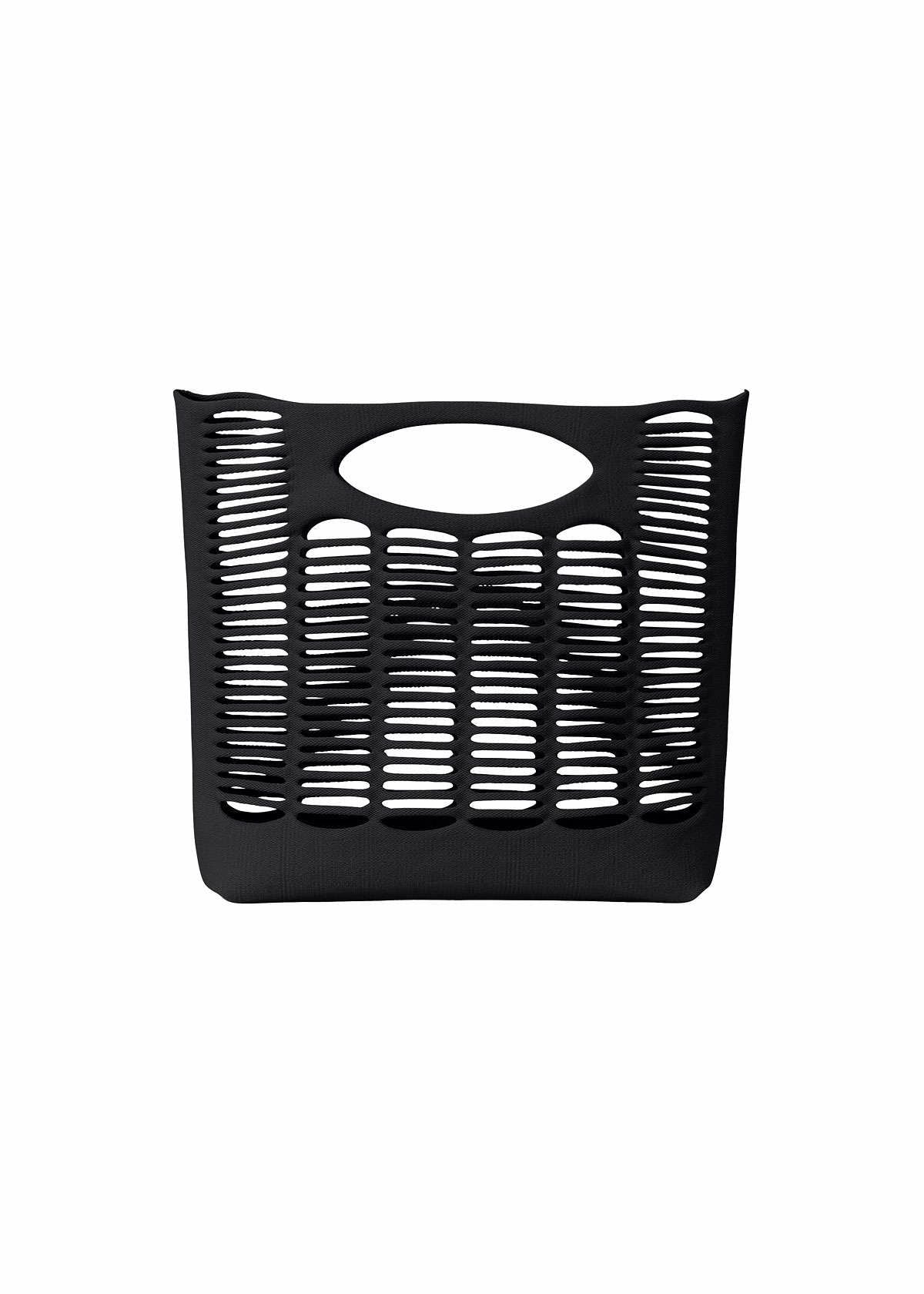 A product shot of the GOOD GOODS ISSEY MIYAKE MOKKO bag in black.