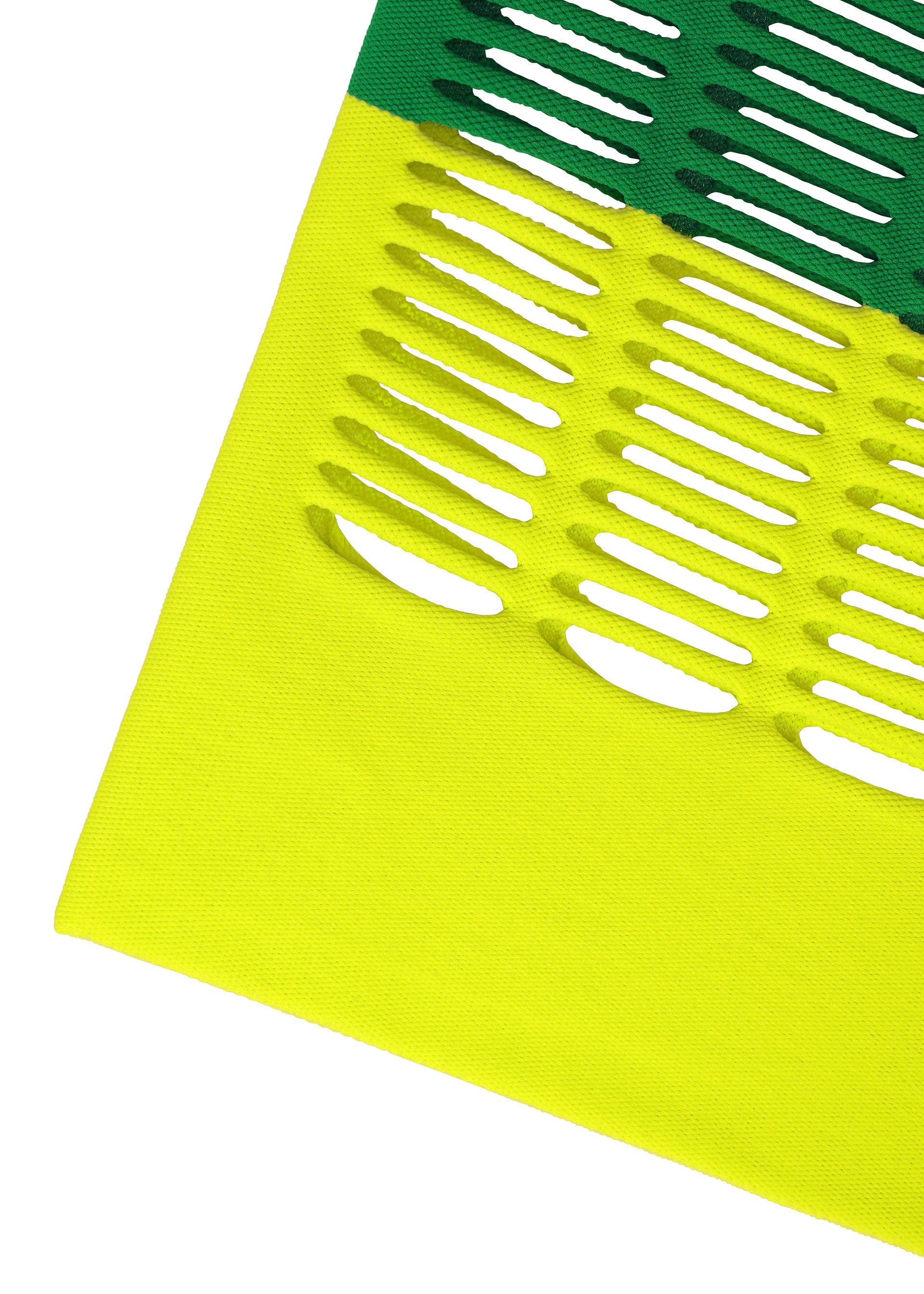 A detail shot of the GOOD GOODS ISSEY MIYAKE MOKKO BI COLOR bag.